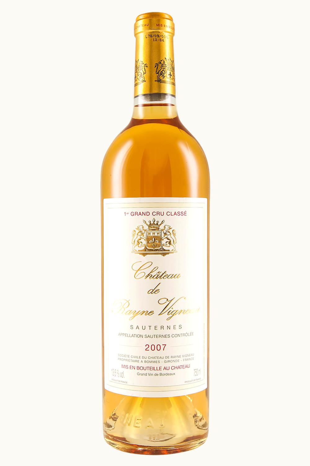 Château de Rayne Vigneau Château de Rayne Vigneau Sauternes Bordeaux France, 2007