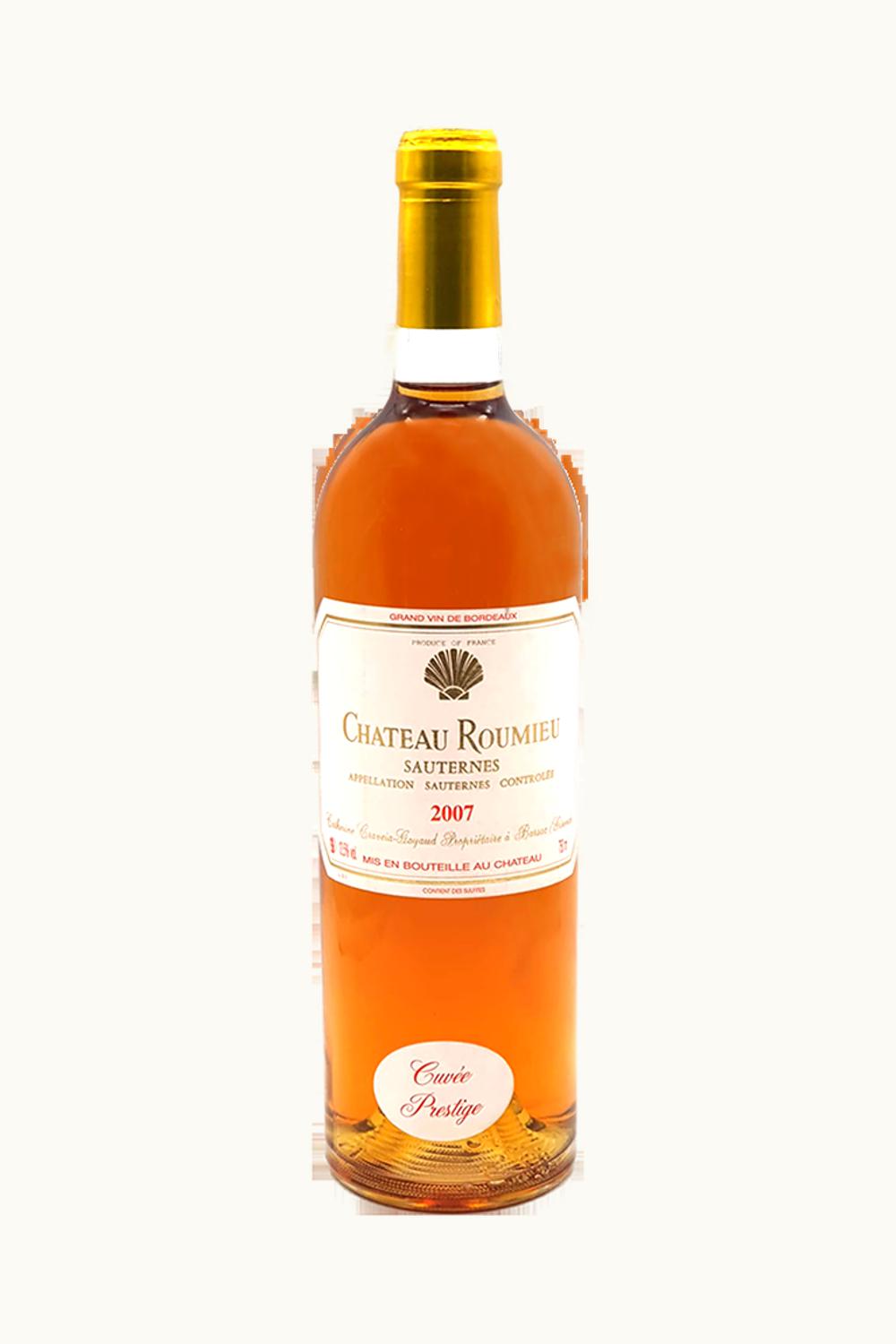 Château Roumieu Château Roumieu Sauternes Bordeaux France, 2007