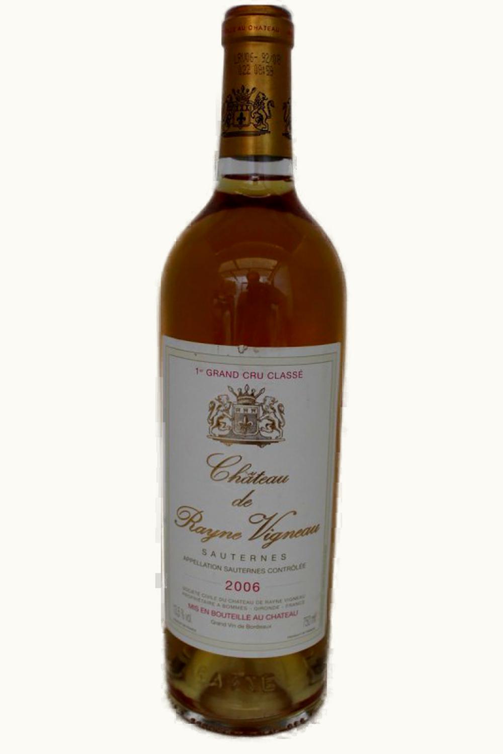 Château de Rayne Vigneau Château de Rayne Vigneau Sauternes Bordeaux France, 2006 UZ0696895