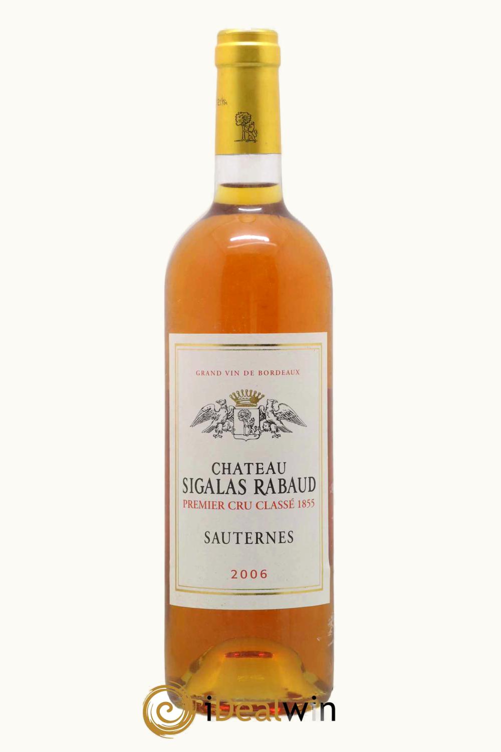 Château Sigalas-Rabaud Château Sigalas-Rabaud Sauternes Bordeaux France, 2006