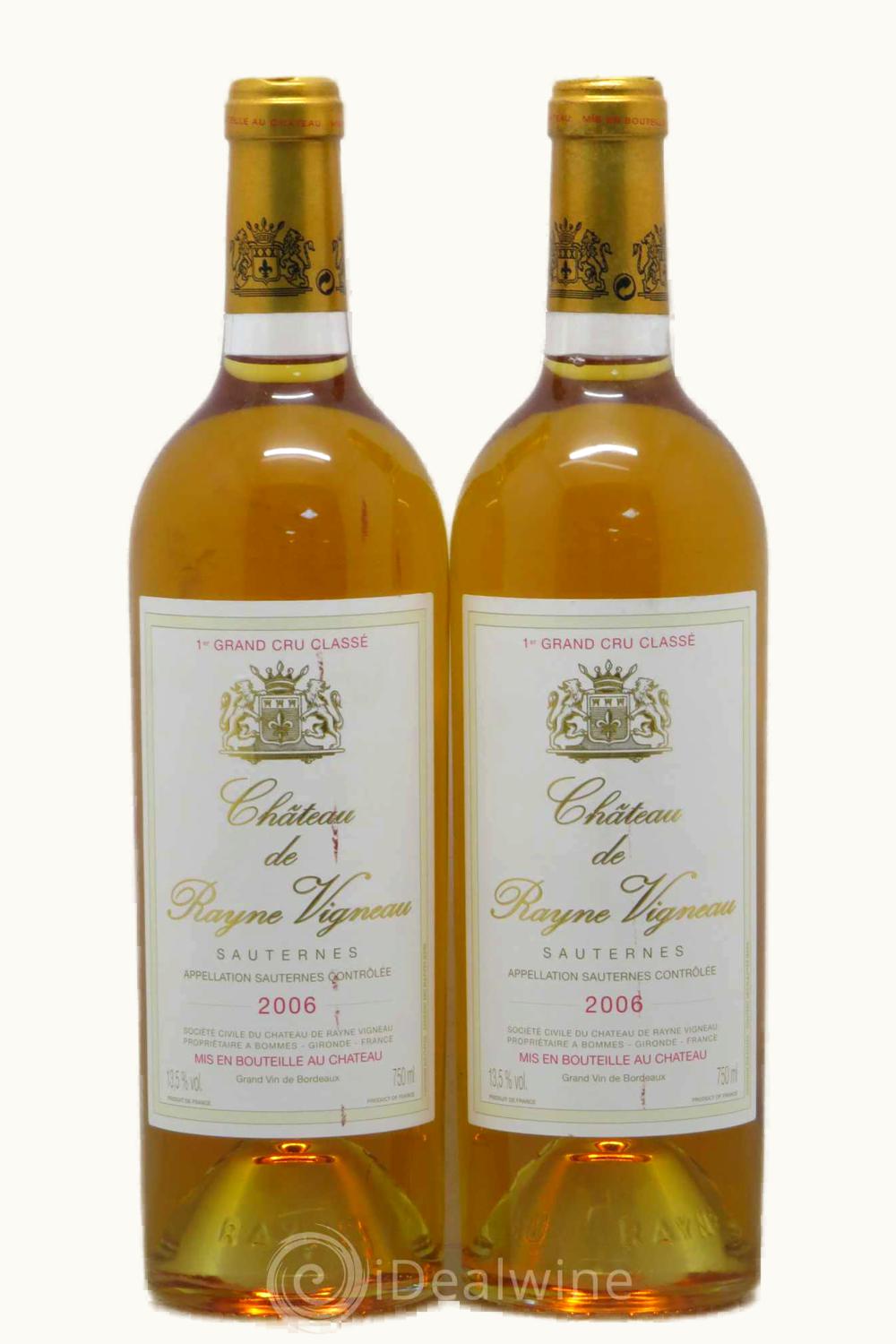 Château de Rayne Vigneau Château de Rayne Vigneau Sauternes Bordeaux France, 2006 UZ0696903