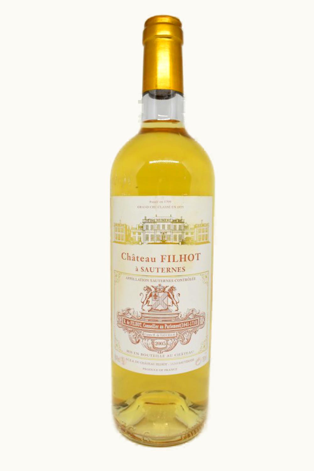 Château Filhot Château Filhot Sauternes Bordeaux France, 2005