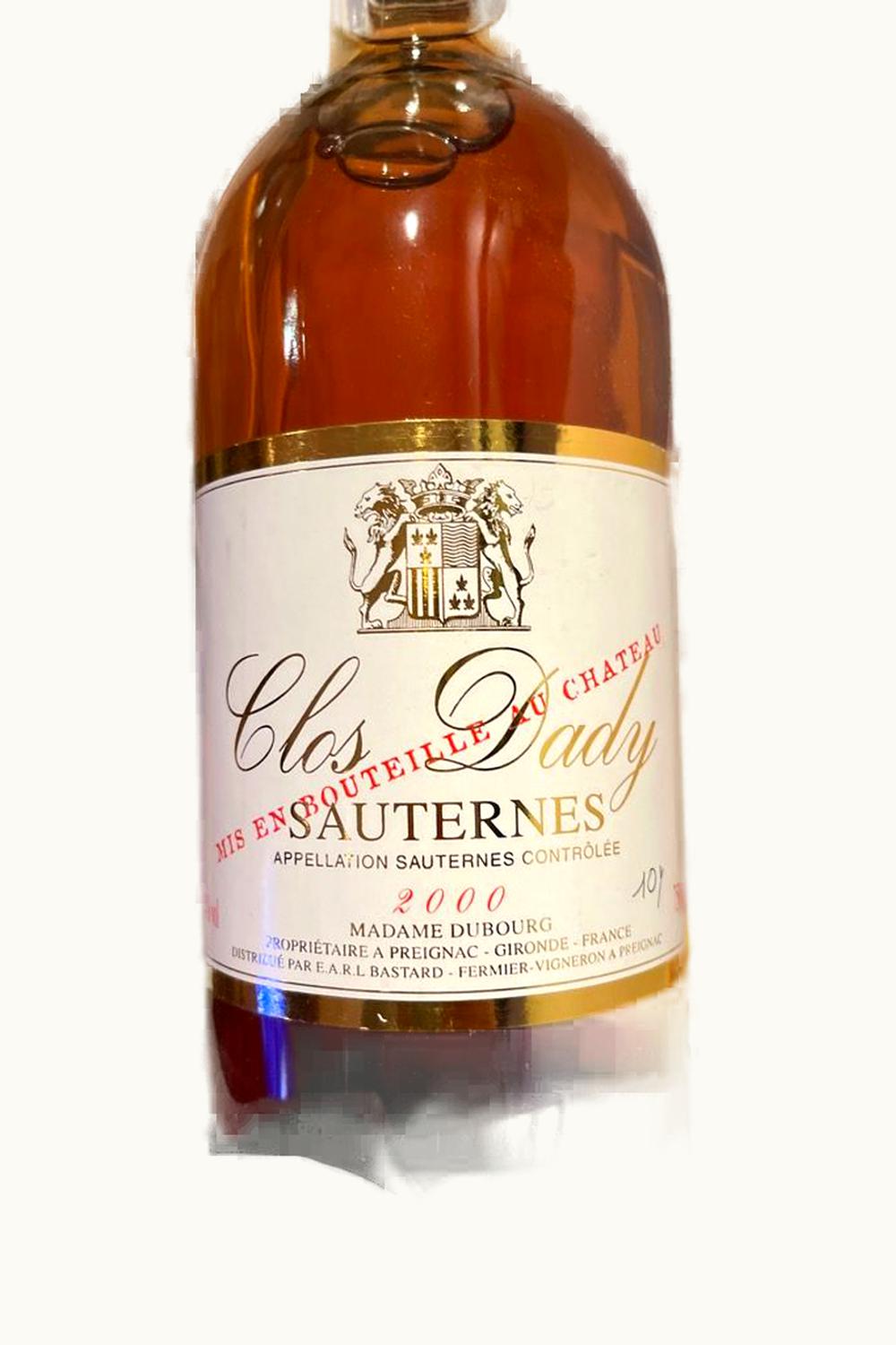 Clos Dady Clos Dady Sauternes Bordeaux France, 2005