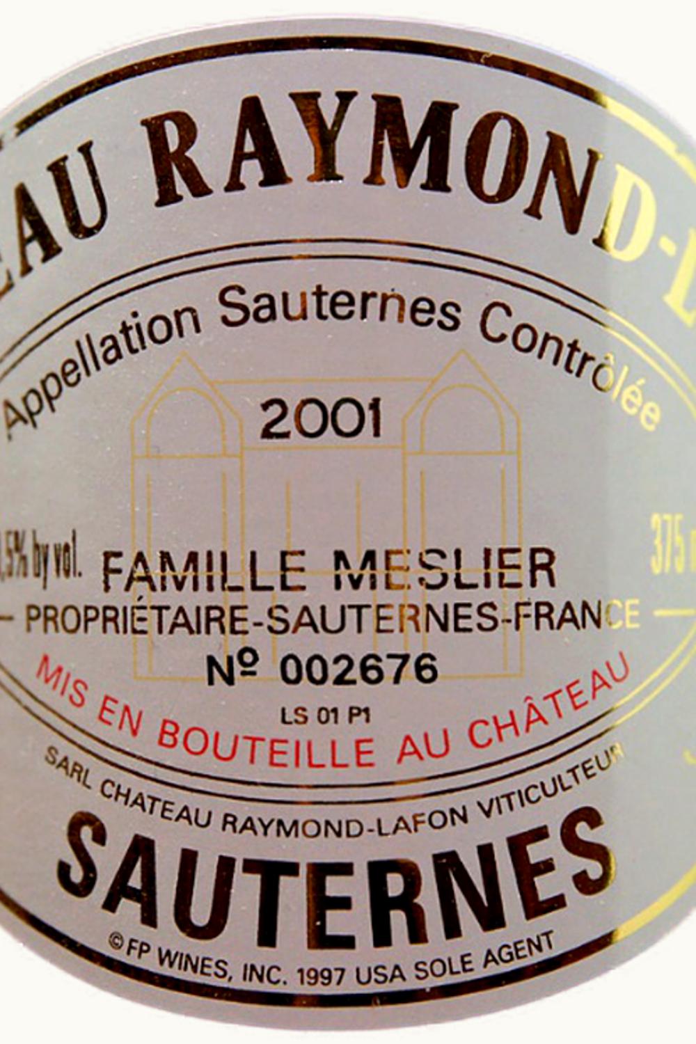 Château Raymond-Lafon Château Raymond-Lafon Sauternes Bordeaux France, 2004