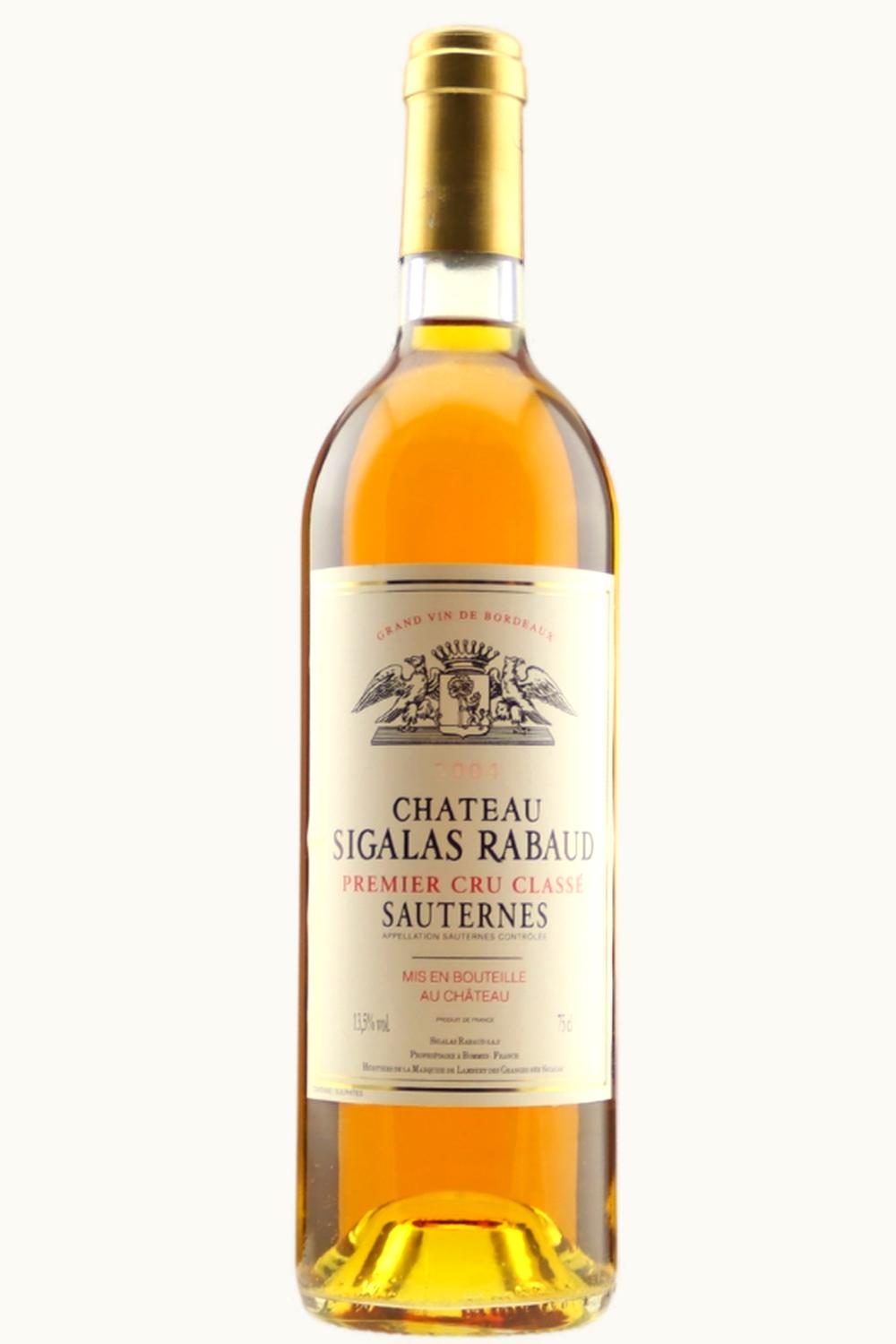 Château Sigalas-Rabaud Château Sigalas-Rabaud Sauternes Bordeaux France, 2004