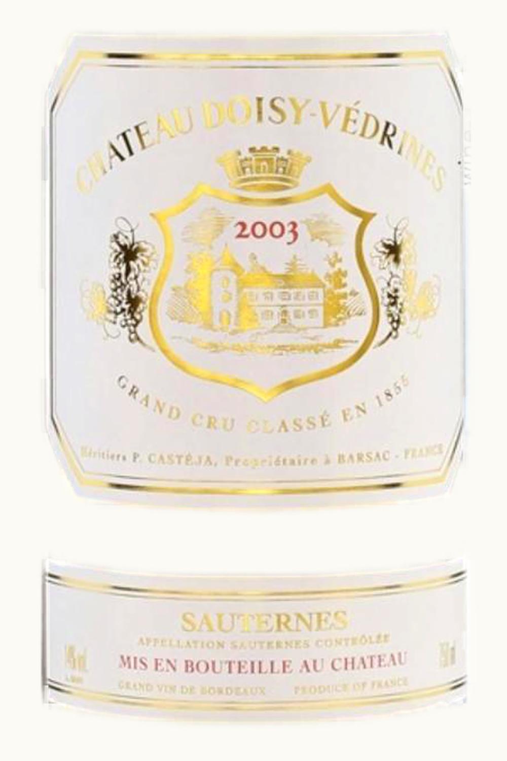 Château Doisy-Védrines Château Doisy-Védrines Sauternes Bordeaux France, 2004
