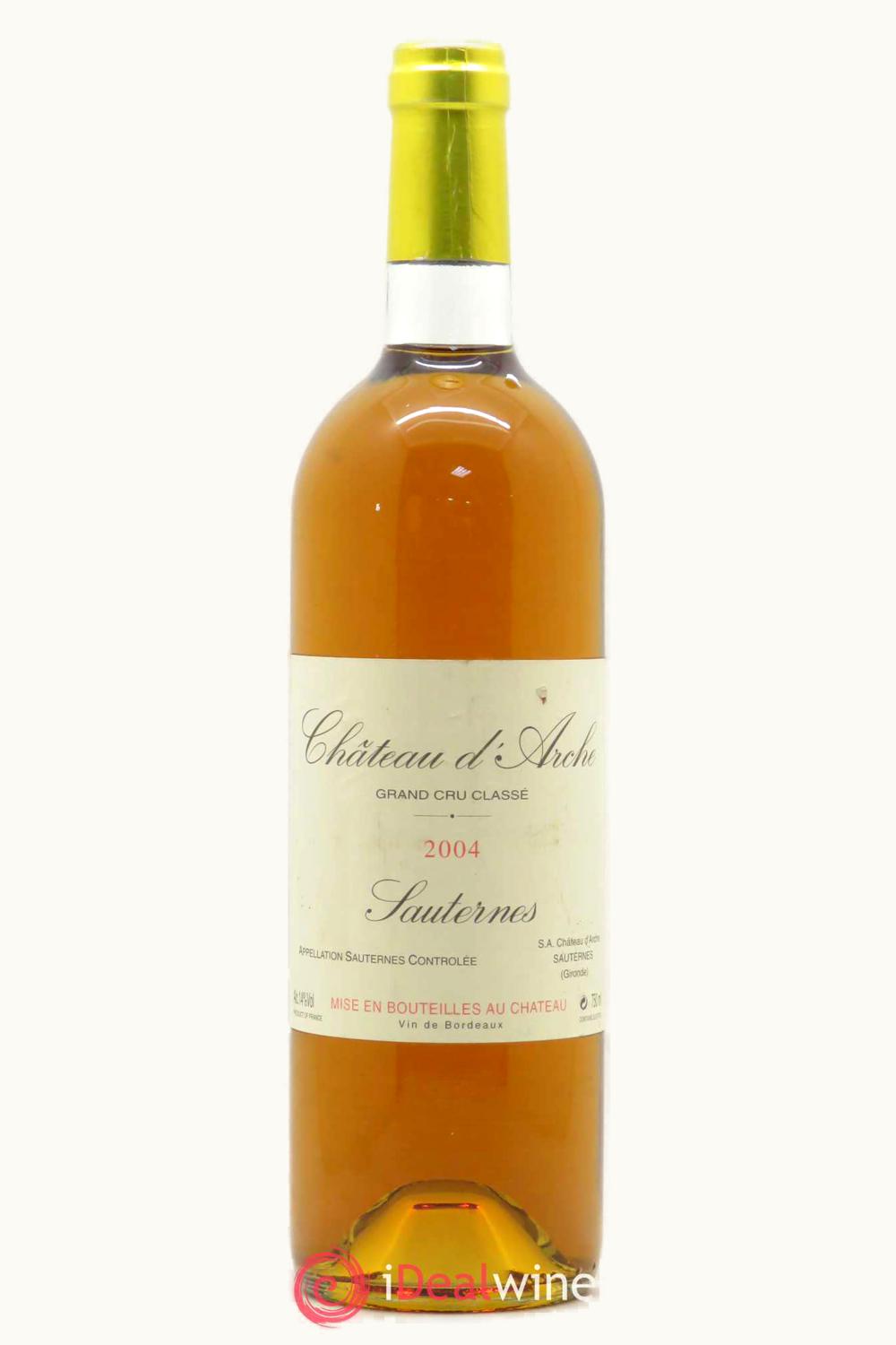 Château d'Arche Château d'Arche Sauternes Bordeaux France, 2004