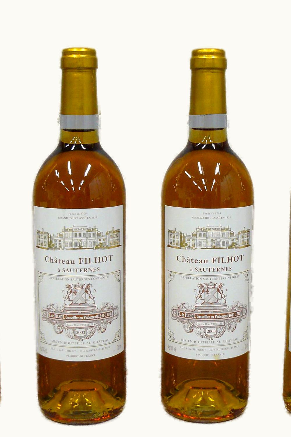 Château Filhot Château Filhot Sauternes Bordeaux France, 2003 UZ0696988