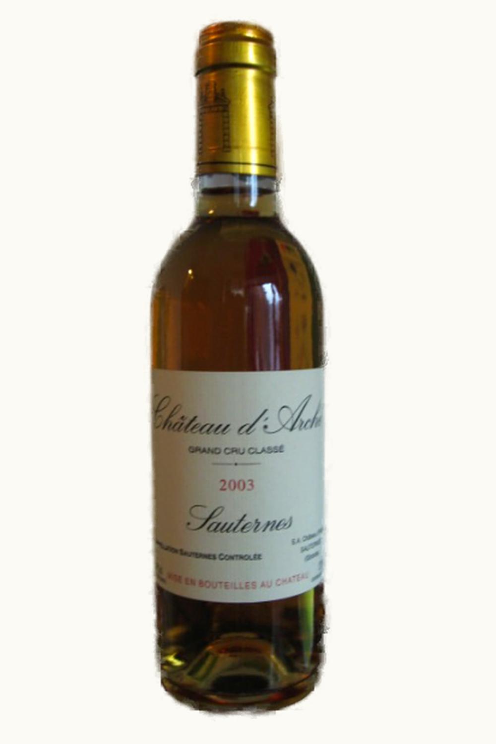 Château d'Arche Château d'Arche Sauternes Bordeaux France, 2003 UZ0696989