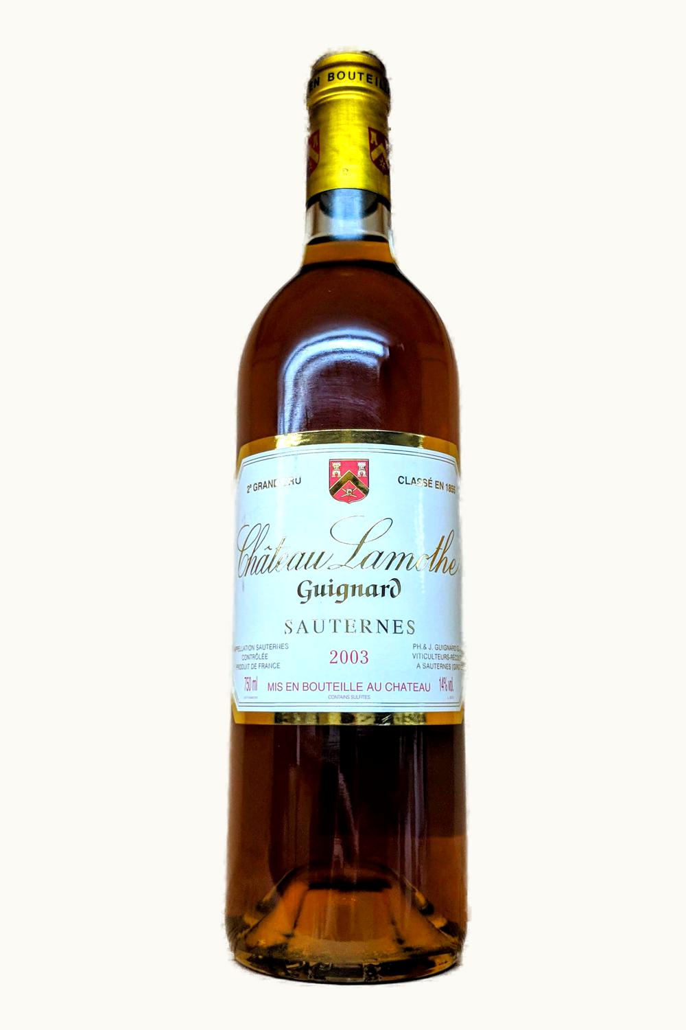 Château Lamothe Guignard Château Lamothe Guignard Sauternes Bordeaux France, 2003