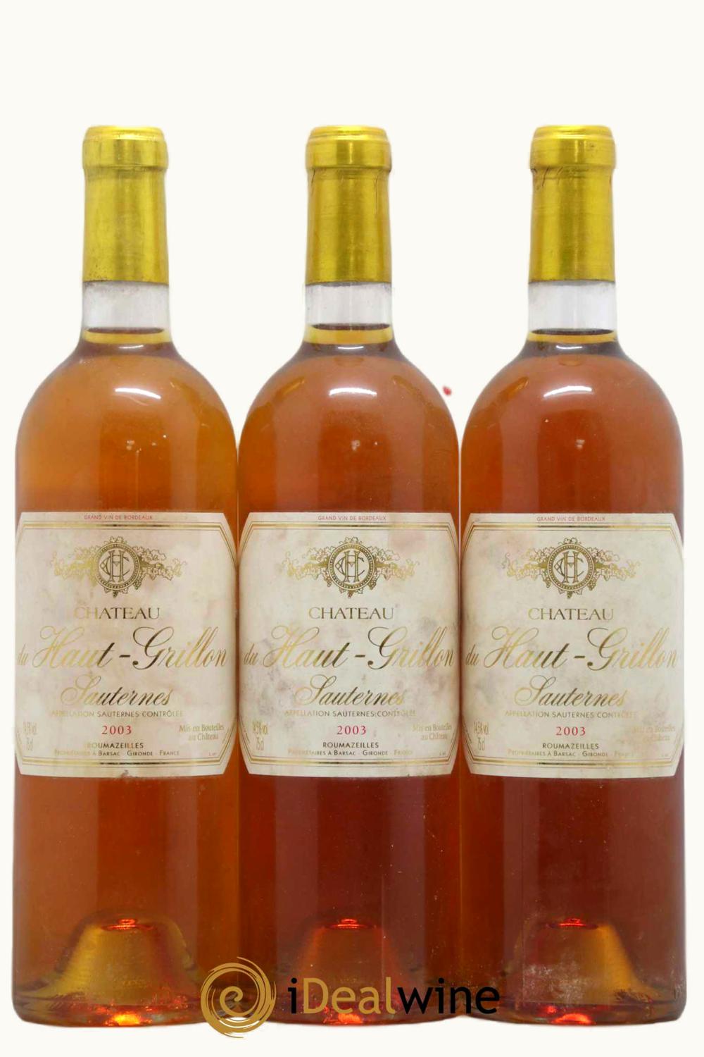 VIgnoble Roumazeilles VIgnoble Roumazeilles Sauternes Bordeaux France, 2003 UZ0697000