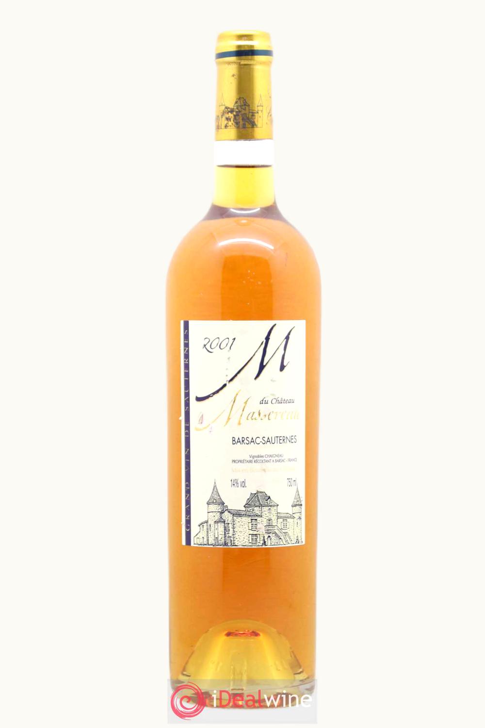 Massereau M du Barsac Massereau M du Barsac Sauternes Bordeaux France, 2003