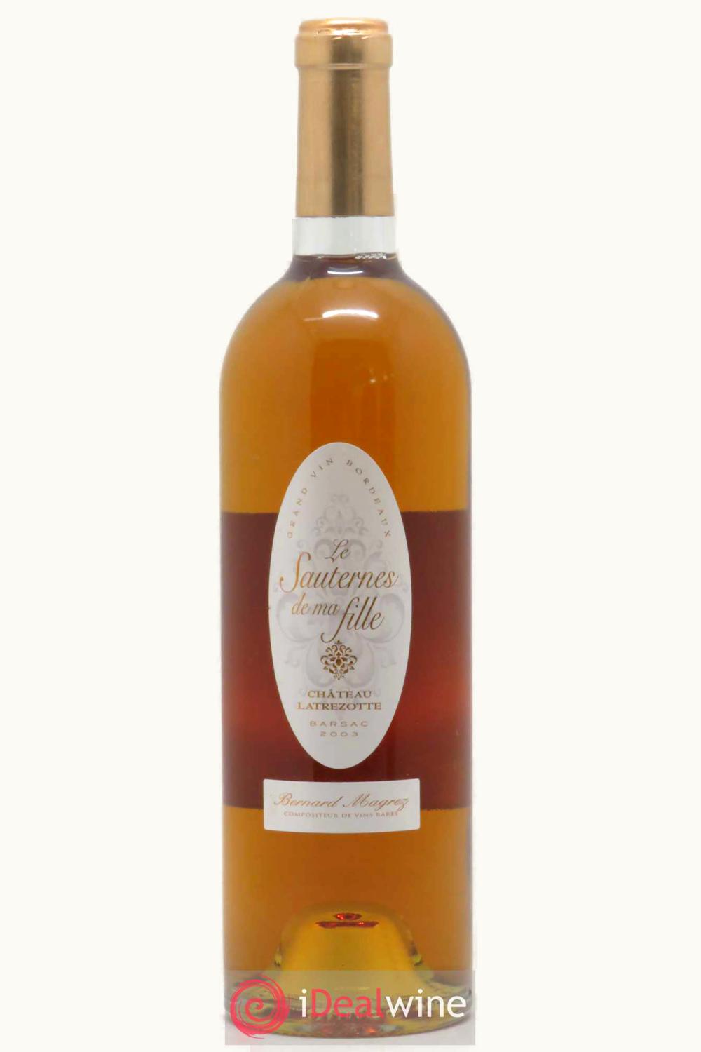 Bernard Magrez Bernard Magrez Sauternes Bordeaux France, 2003