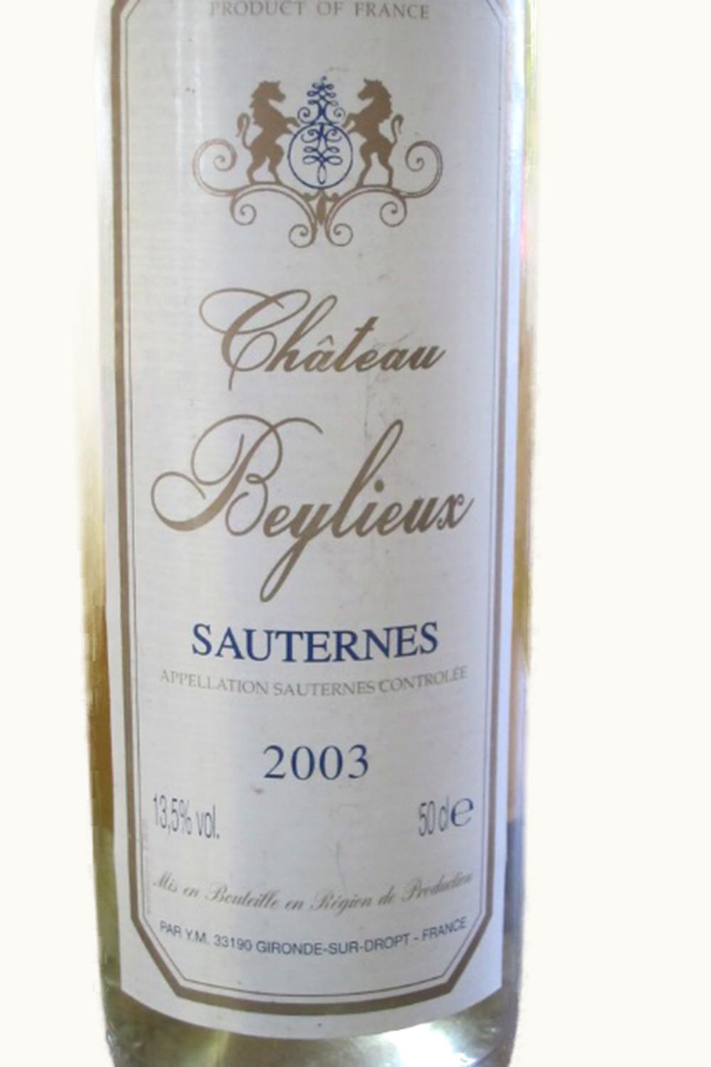 Beylieux Beylieux Sauternes Bordeaux France, 2003