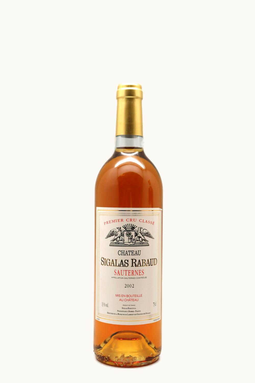 Château Sigalas-Rabaud Château Sigalas-Rabaud Sauternes Bordeaux France, 2002