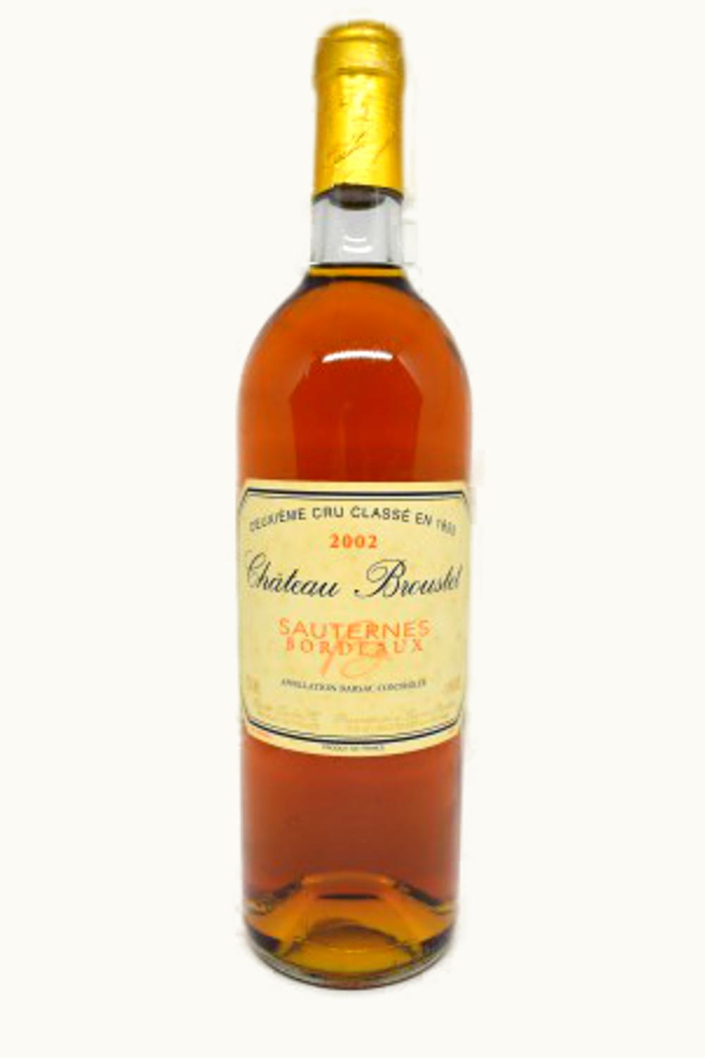 Château Broustet Château Broustet Sauternes Bordeaux France, 2002