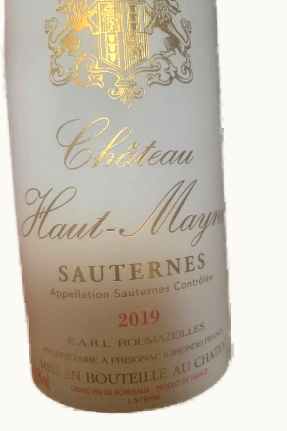 Du Mayne Du Mayne Sauternes Bordeaux France, 2002