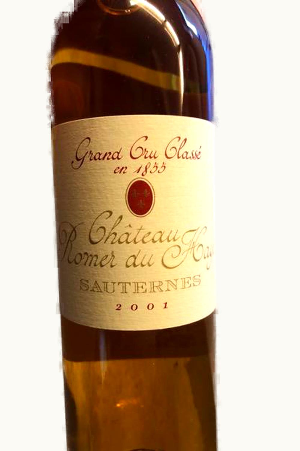 Château Romer Château Romer Sauternes Bordeaux France, 2001