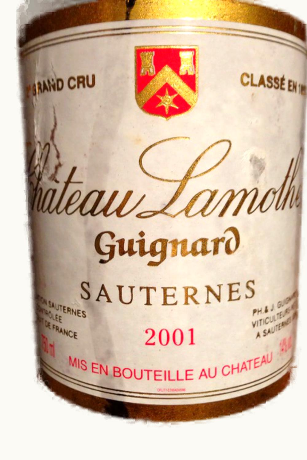 Château Lamothe Guignard Château Lamothe Guignard Sauternes Bordeaux France, 2001 UZ0697065