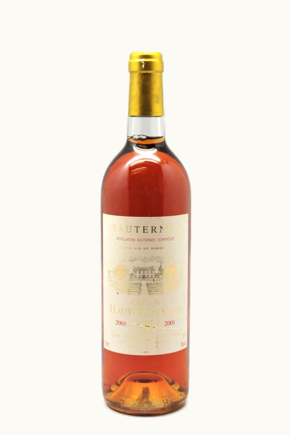 Haut Bergeron Haut Bergeron Sauternes Bordeaux France, 2001 UZ0697080