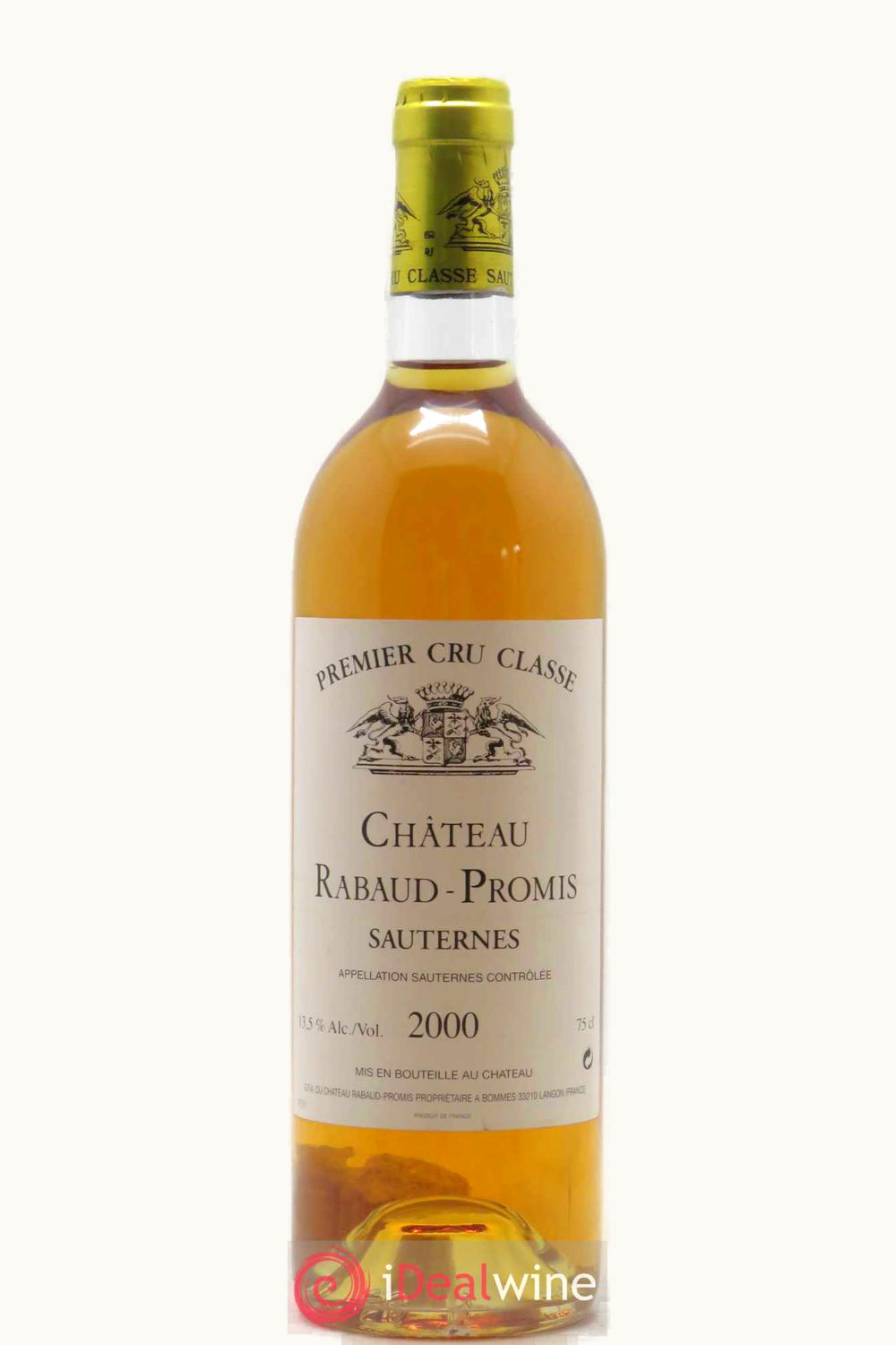Château Rabaud-Promis Château Rabaud-Promis Sauternes Bordeaux France, 2000