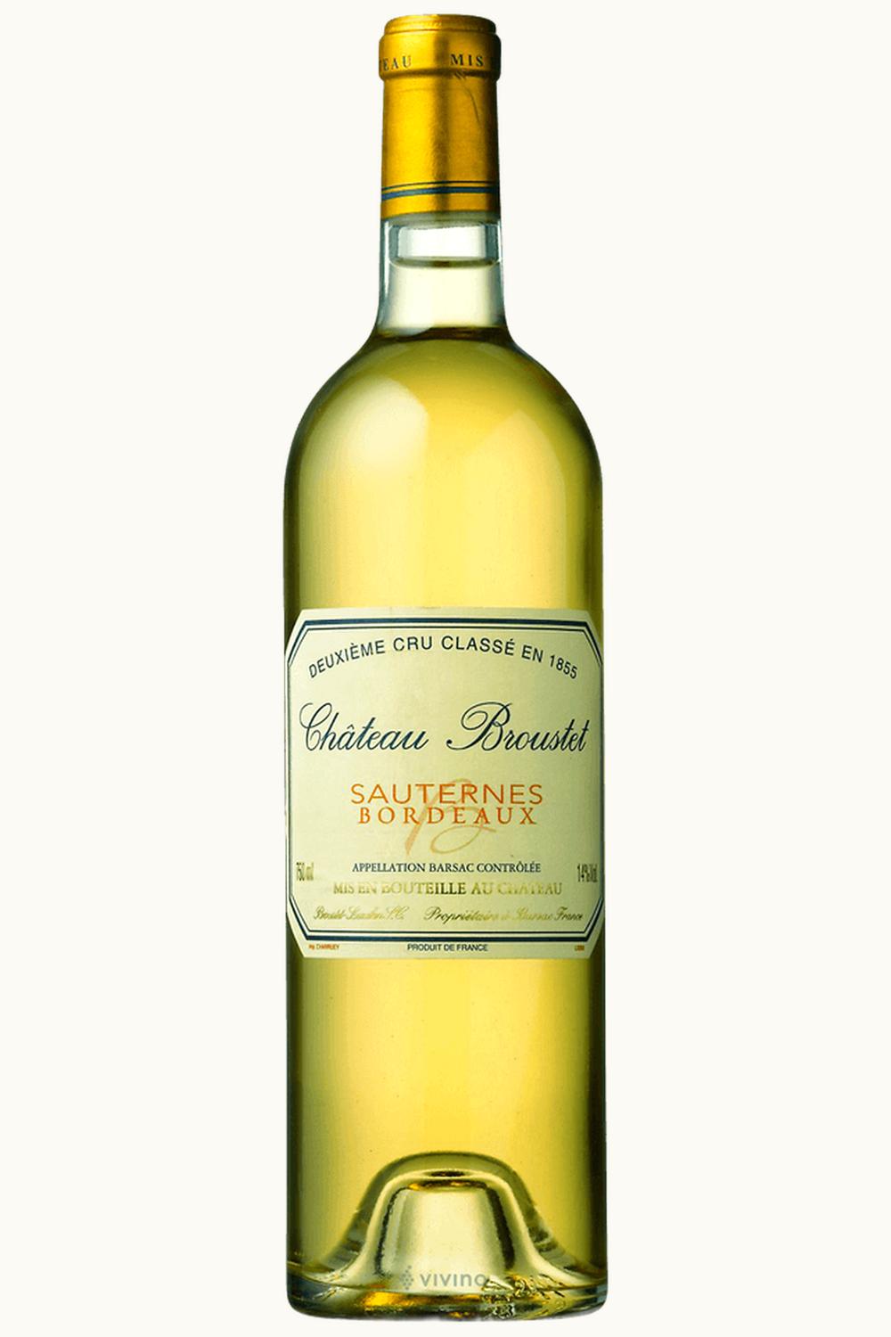 Château Broustet Château Broustet Sauternes Bordeaux France, 2000