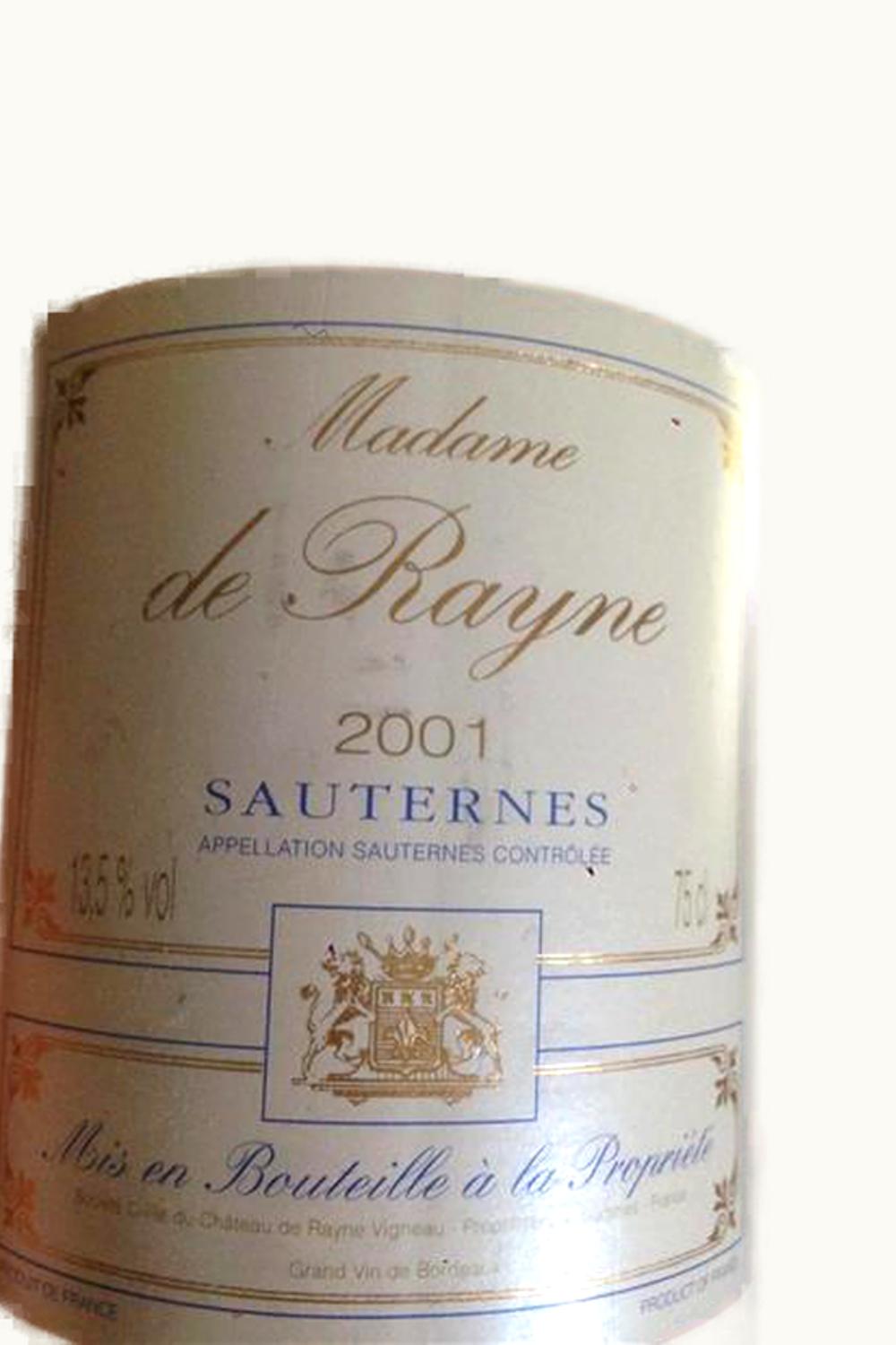 Château de Rayne Vigneau Château de Rayne Vigneau Sauternes Bordeaux France, 2000 UZ0697106