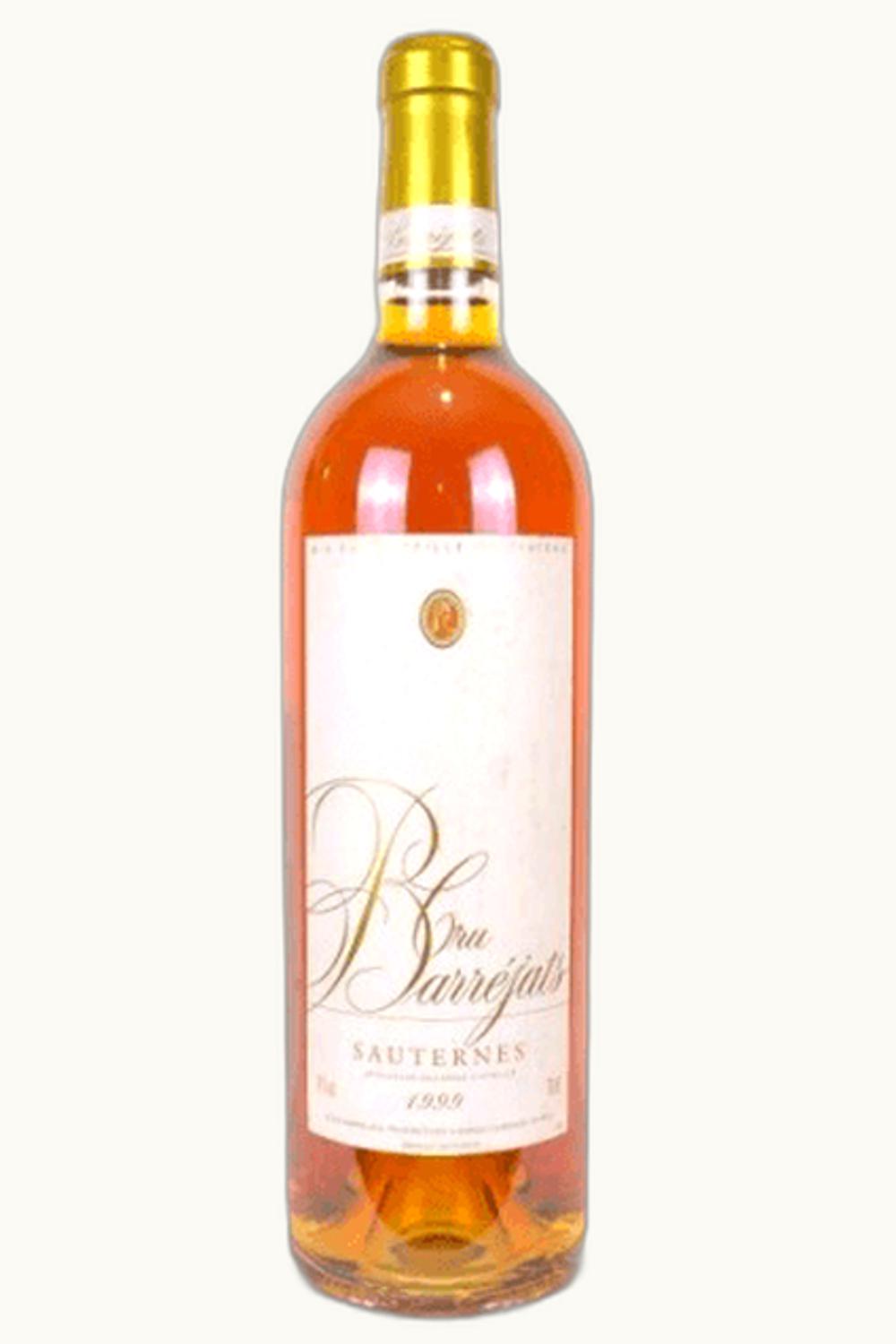 Cru Barrejat Cru Barrejat Sauternes Bordeaux France, 1999