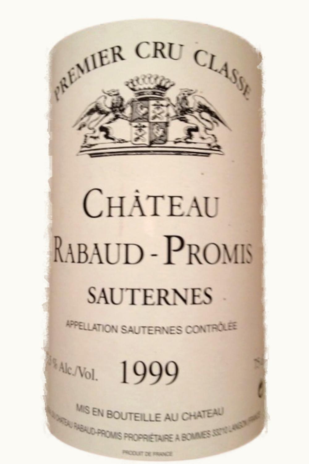 Château Rabaud-Promis Château Rabaud-Promis Sauternes Bordeaux France, 1999