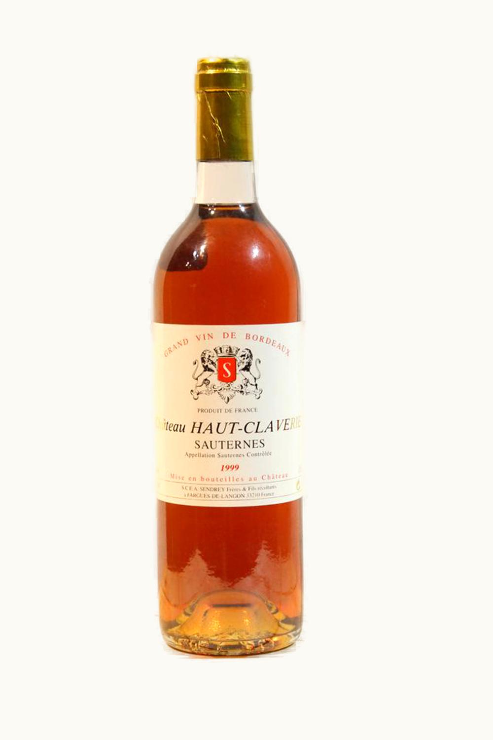 Haut Claverie Haut Claverie Sauternes Bordeaux France, 1999