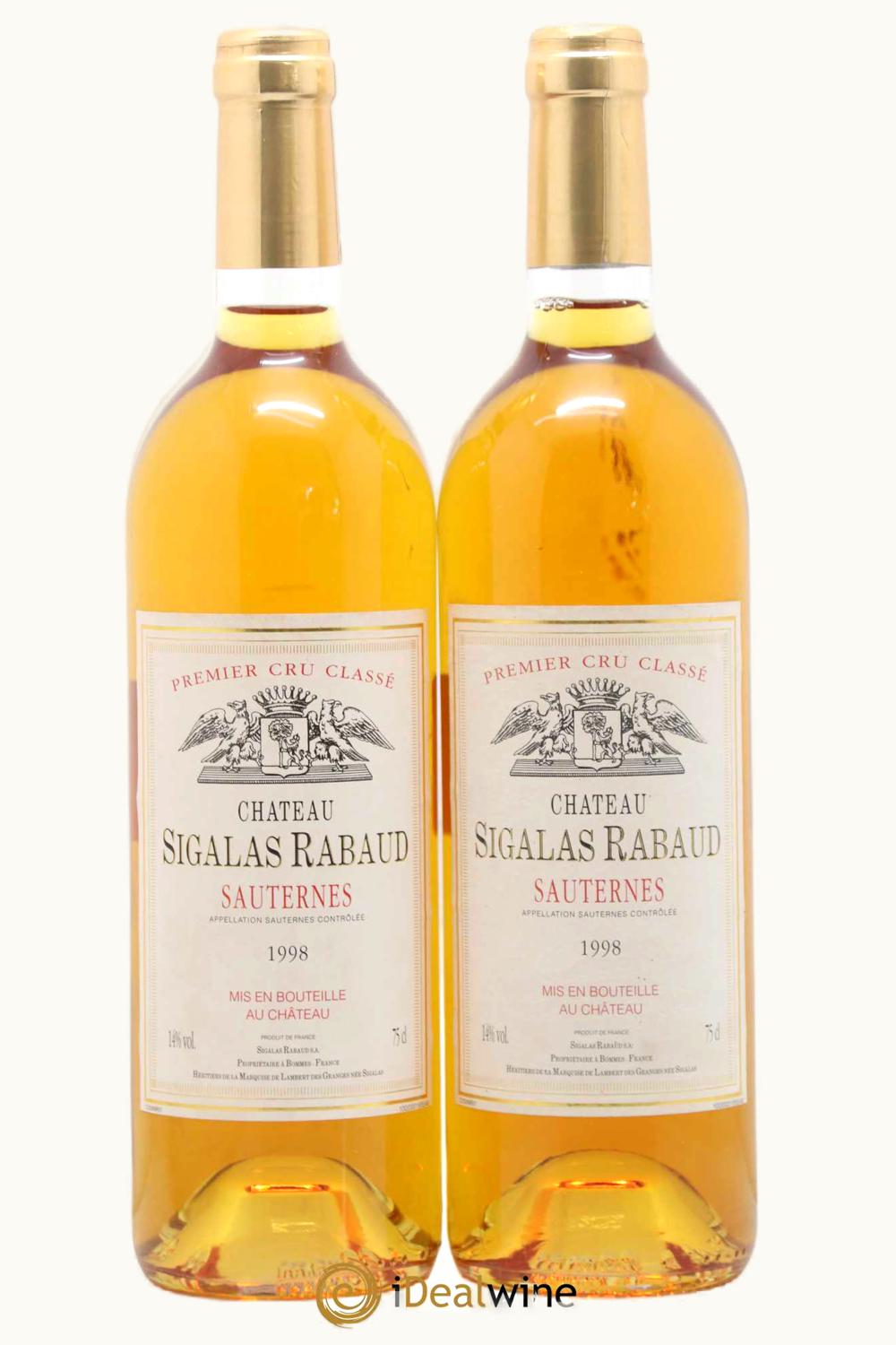 Château Sigalas-Rabaud Château Sigalas-Rabaud Sauternes, 1998