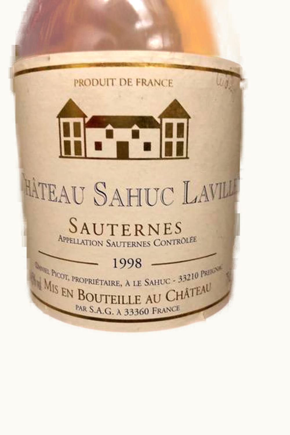 Sahuc Laville Sahuc Laville Sauternes, 1998
