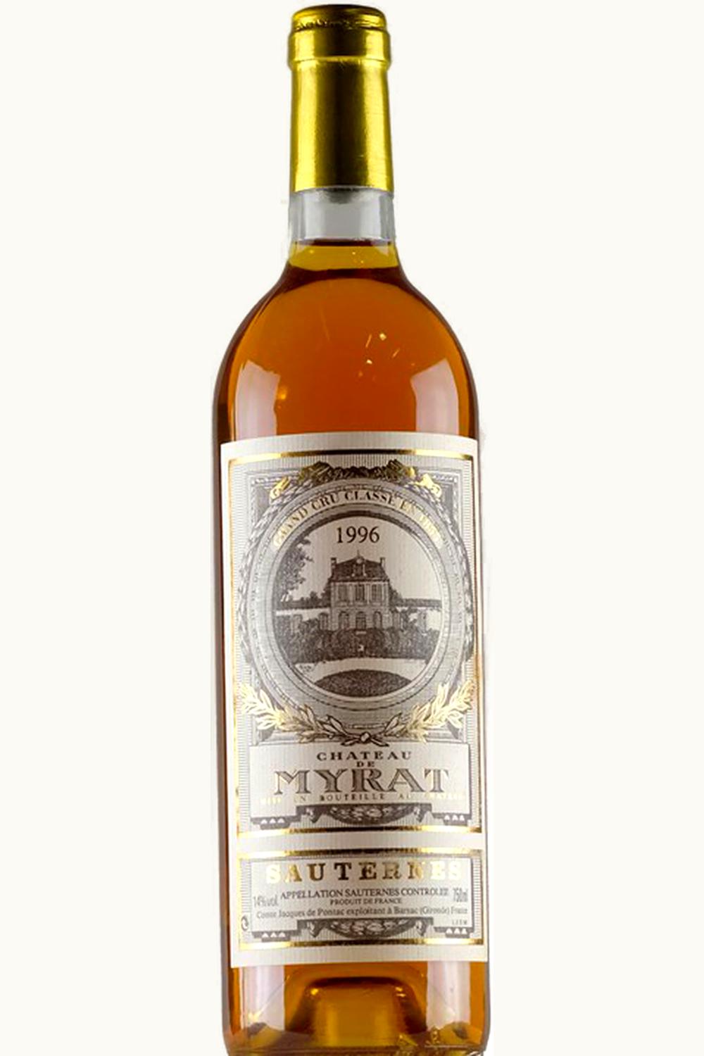 Château de Myrat Château de Myrat Sauternes Barsac, 1996