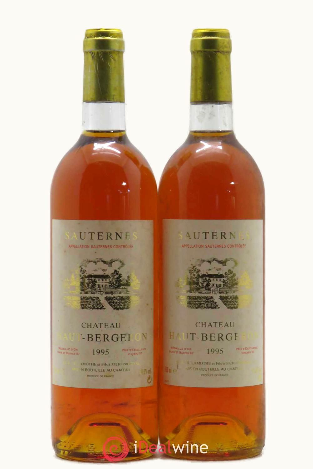 Haut Bergeron Haut Bergeron Sauternes, 1995