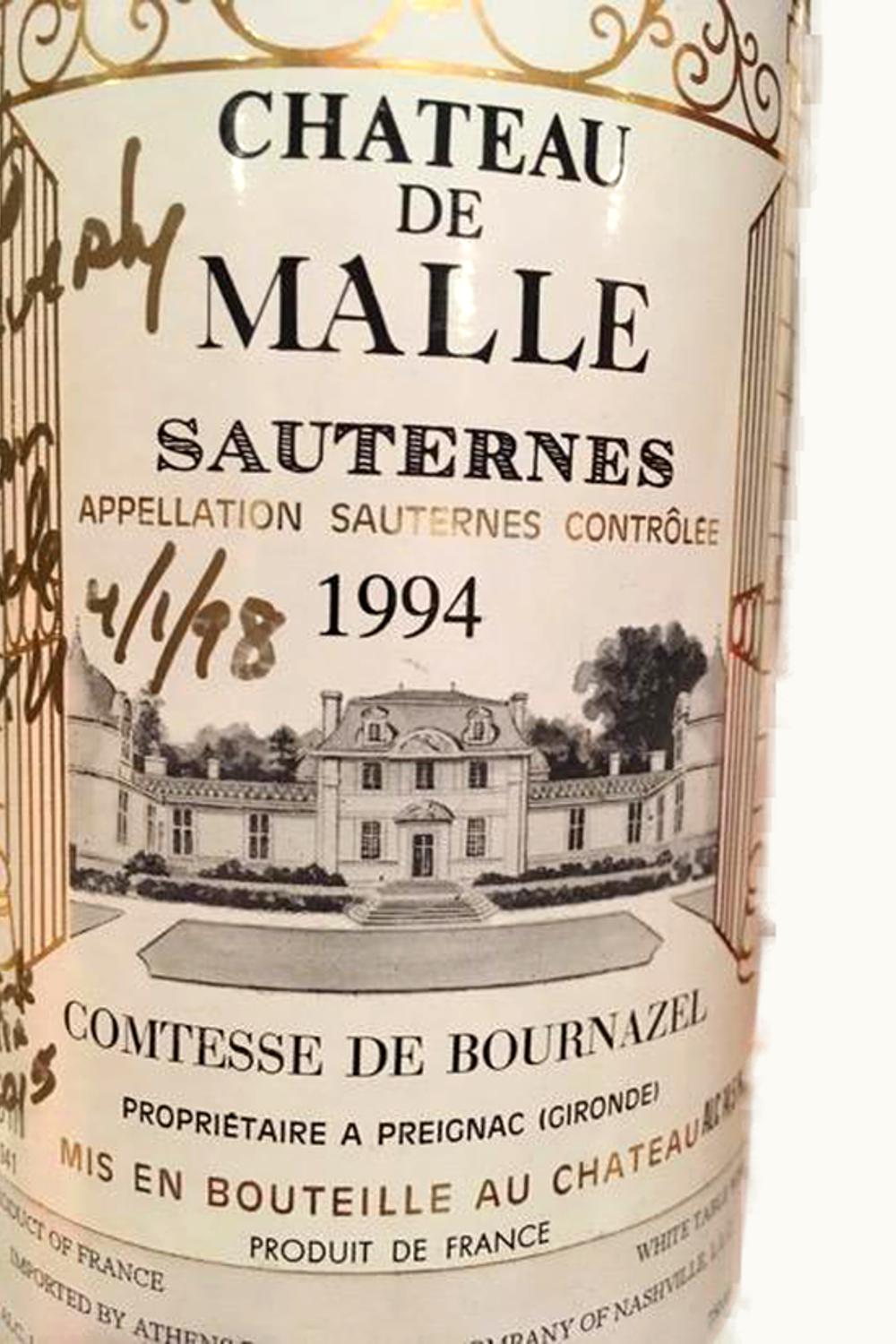 Château de Malle Château de Malle Sauternes, 1994