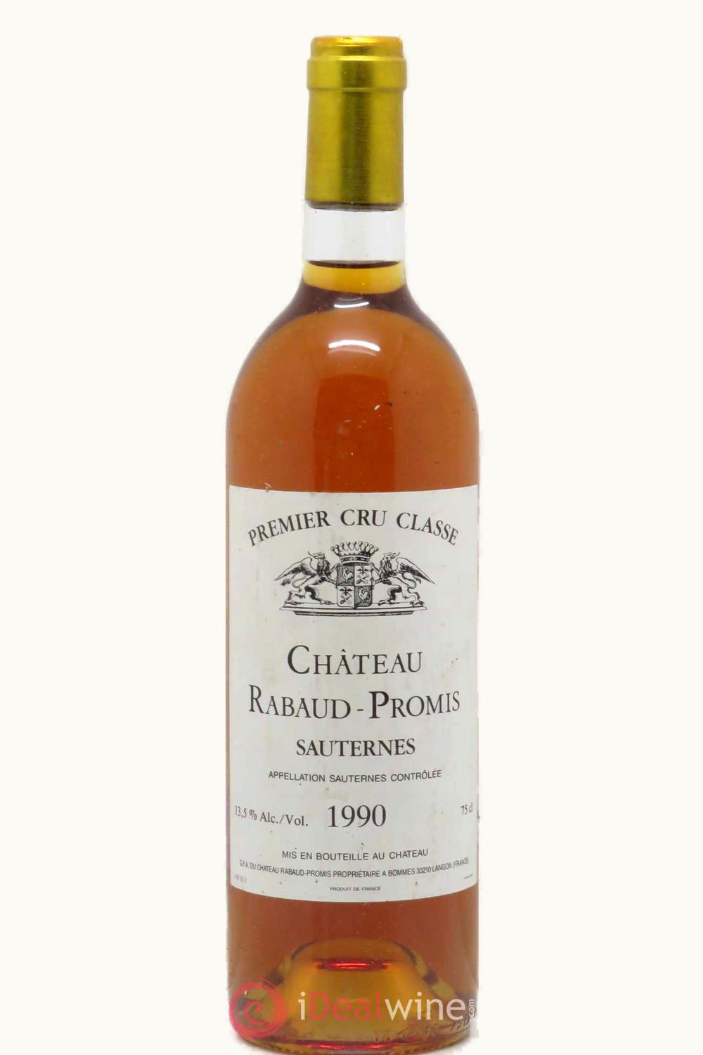 Château Rabaud-Promis Château Rabaud-Promis Sauternes, 1990