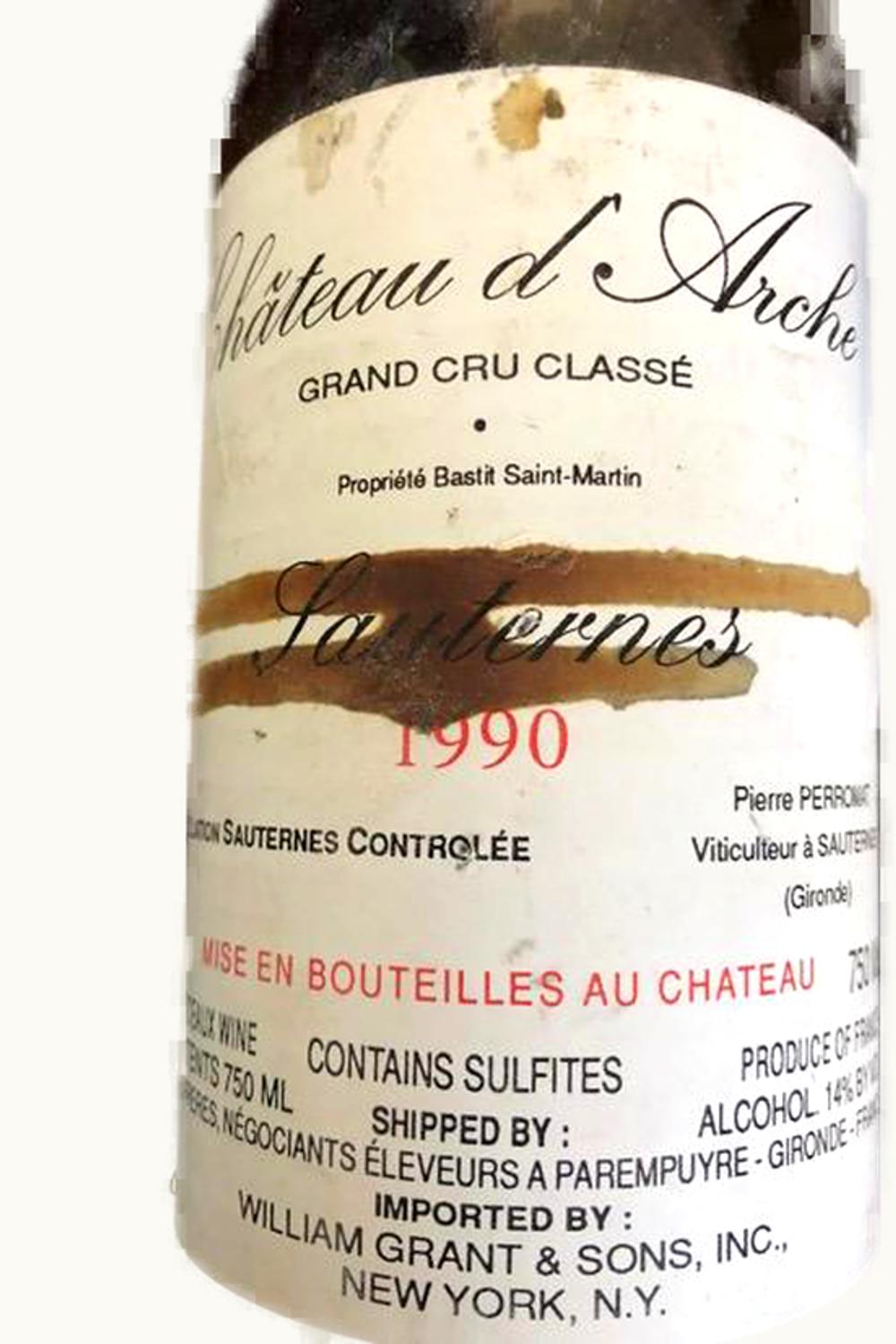 Château d'Arche Château d'Arche Sauternes, 1990