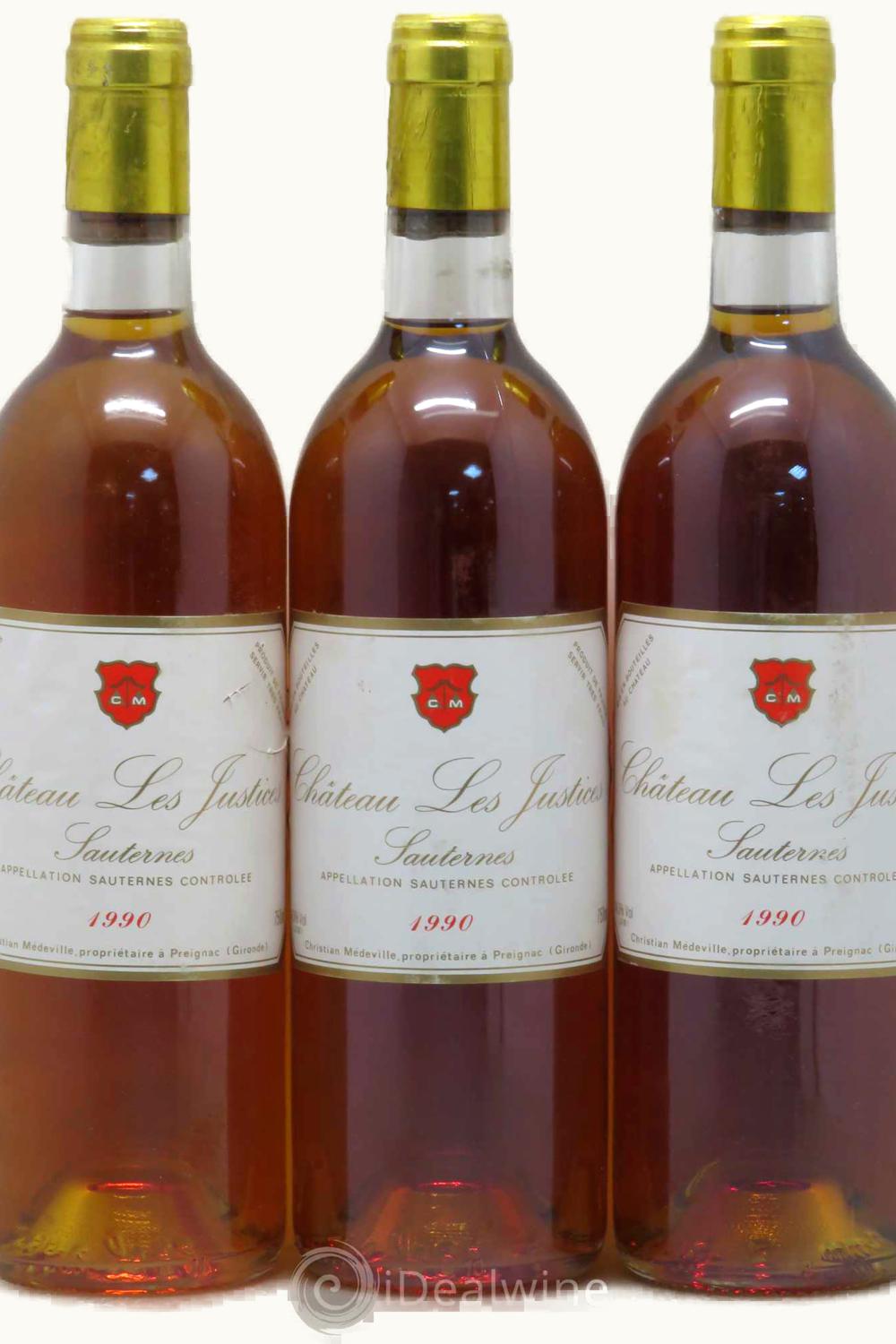 Les Justice Les Justice Sauternes, 1990