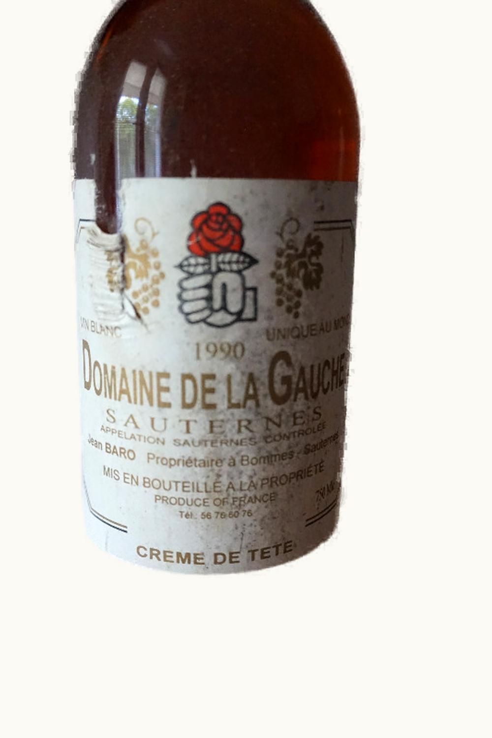 Domaine De La Gauche Domaine De La Gauche Sauternes, 1990