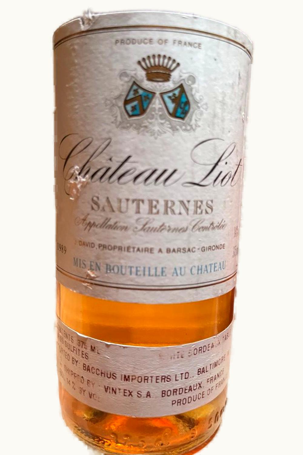 Château Liot Liot Sauternes, 1988