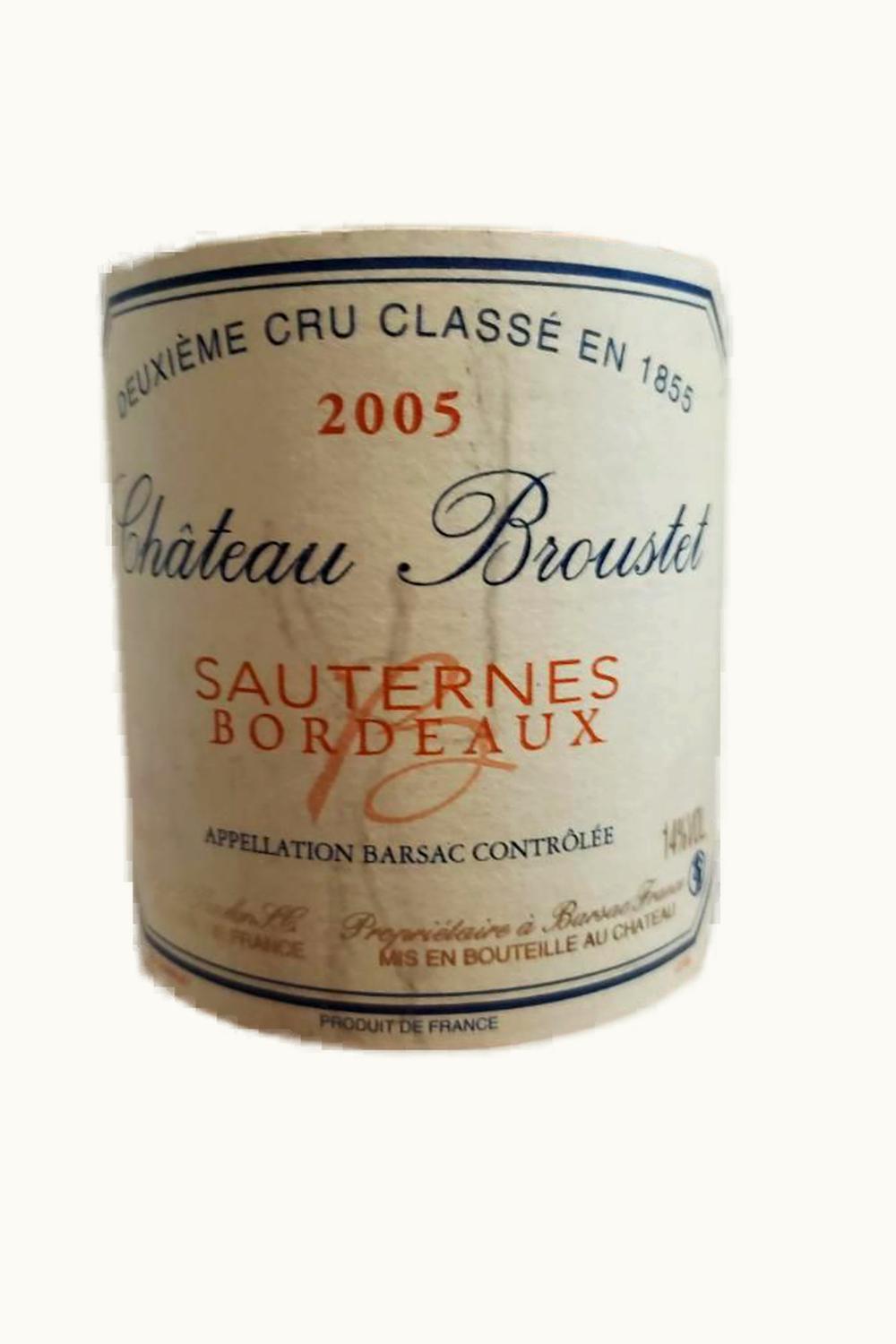 Château Broustet Château Broustet Barsac Sauternes, 1988
