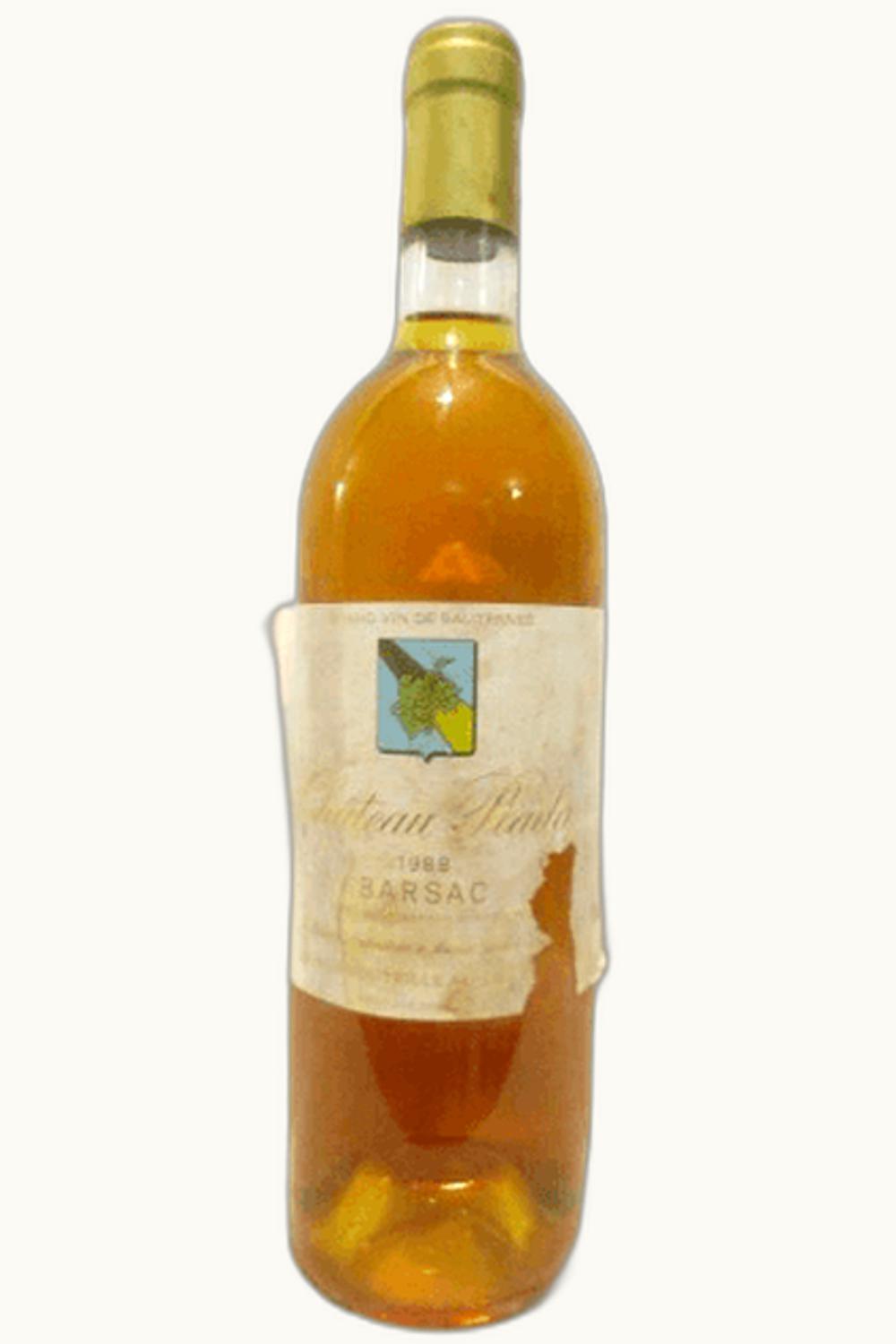 Château Piada Piada Barsac Sauternes, 1988