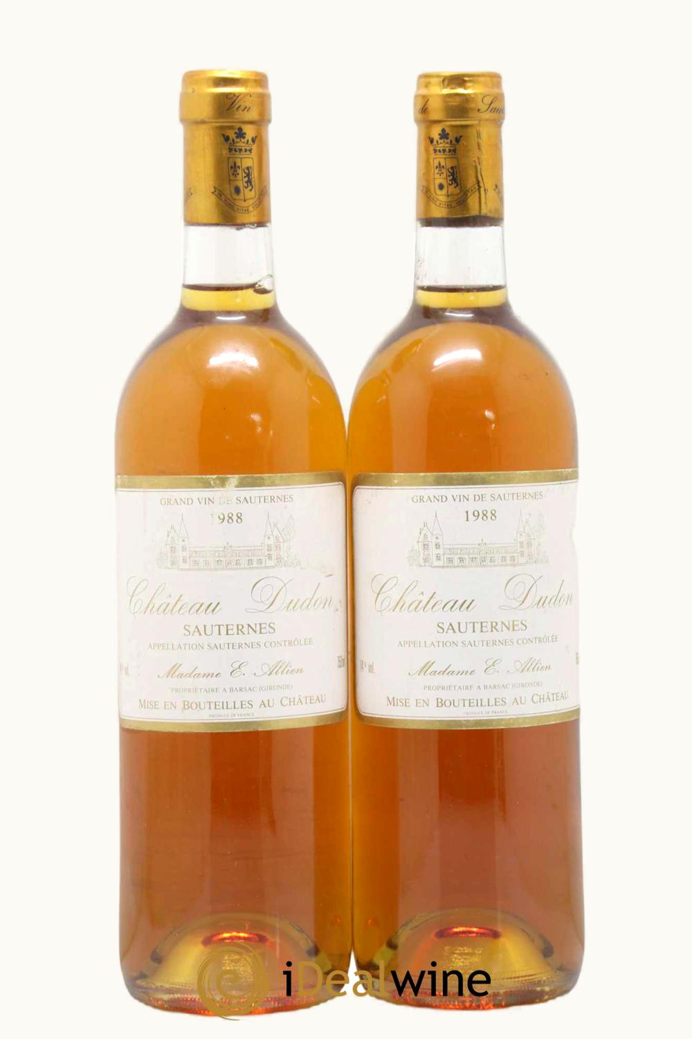 Château Dudon Dudon Sauternes, 1988