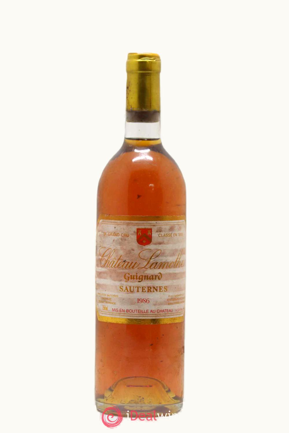 Château Lamothe Guignard Château Lamothe Guignard Sauternes, 1986