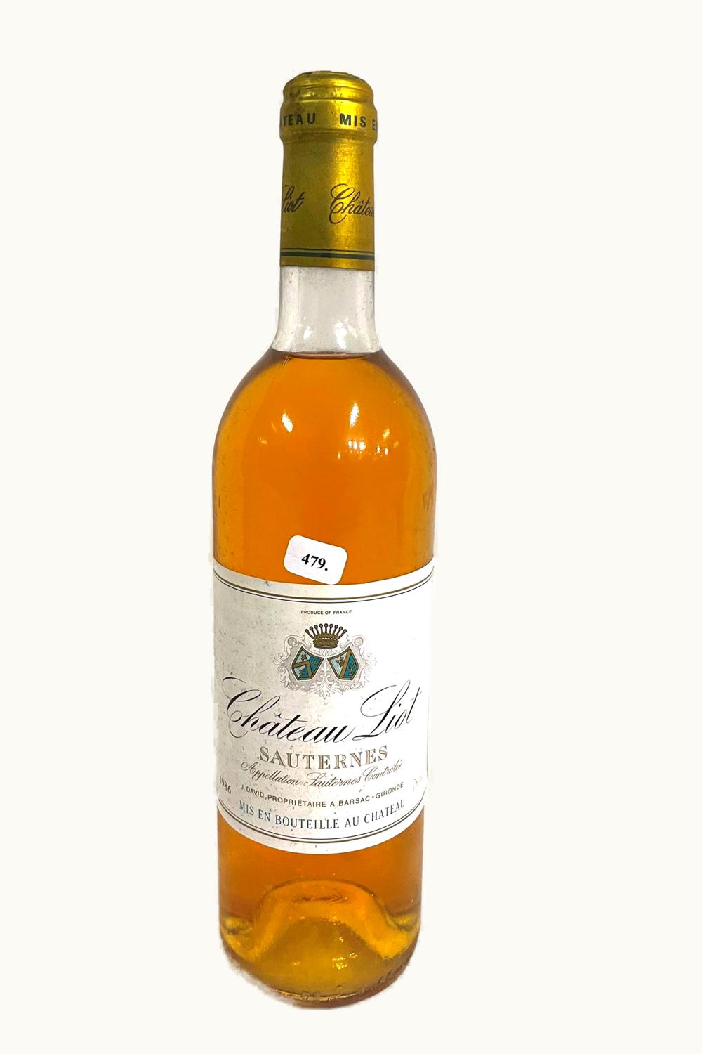 Château Liot Liot Sauternes, 1986