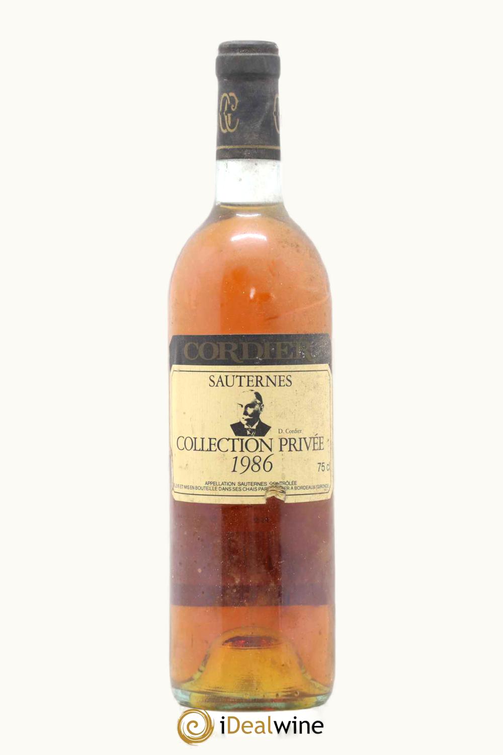 Cordier Collection Prvt Cordier Collection Prvt Sauternes, 1986
