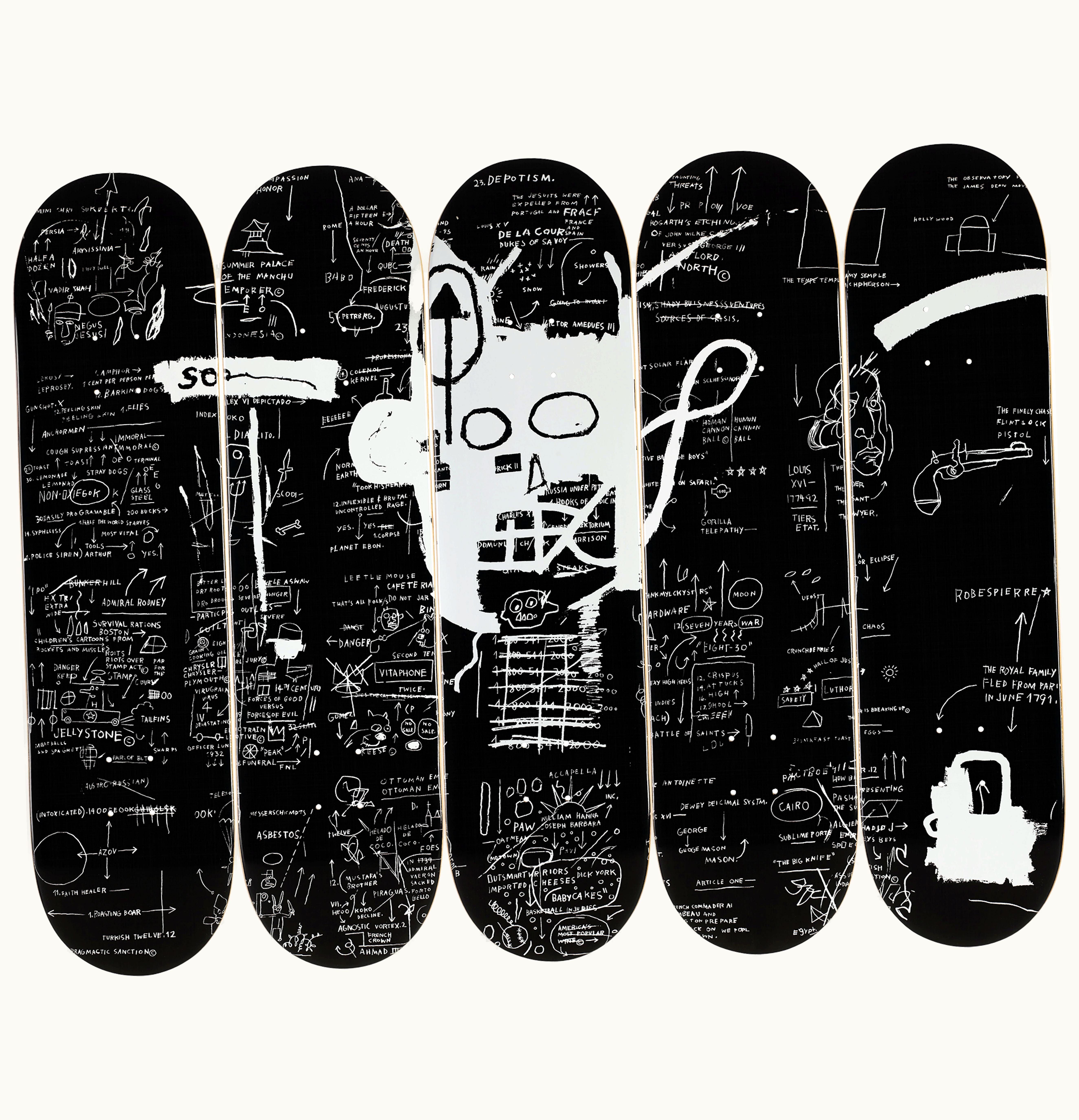The Skateroom The Skateroom Jean Michel Basquiat Demon Skate Deck Set Black