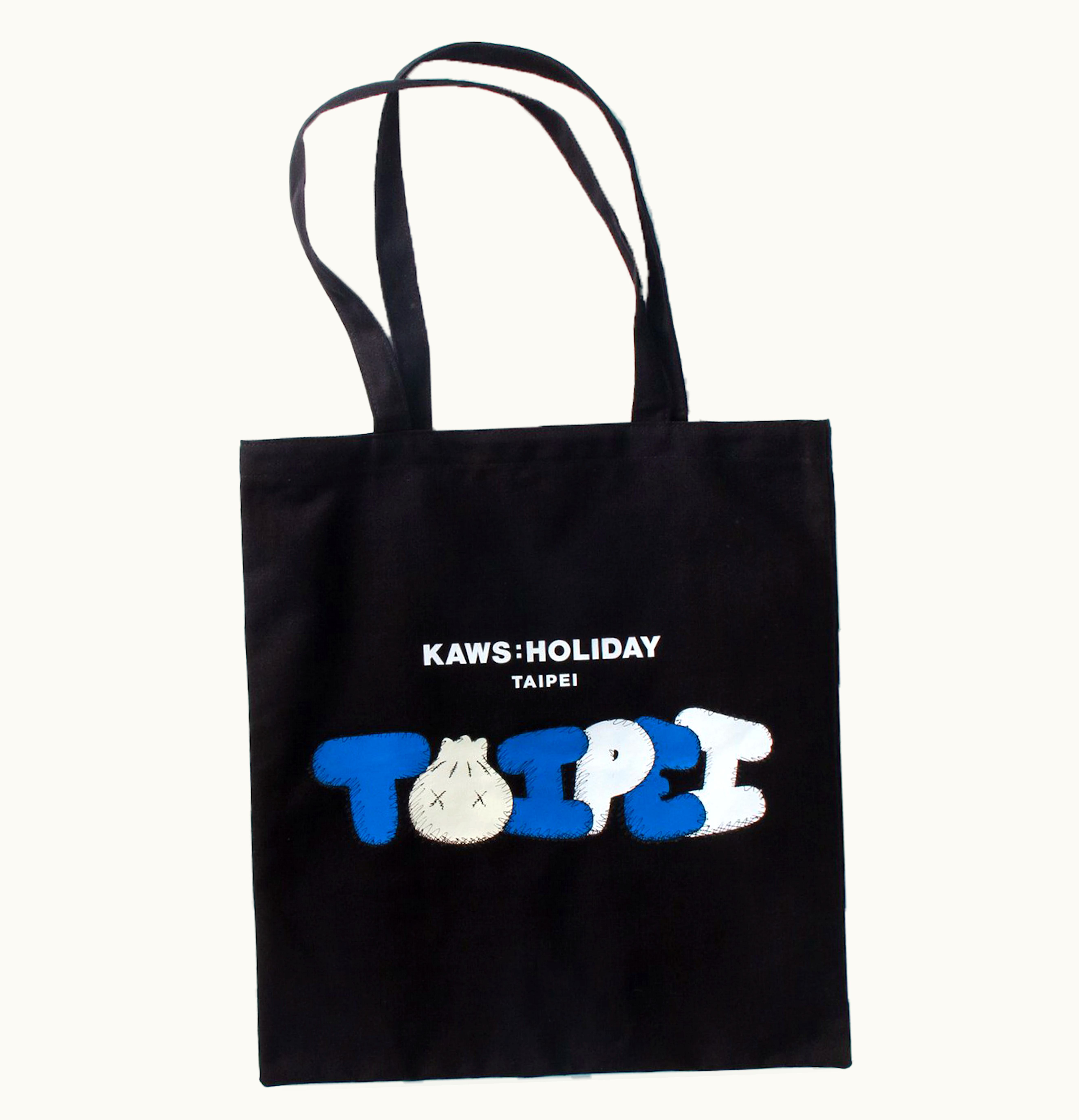 KAWS Kaws Holiday Limited Taipei Tote Bag Black Blue