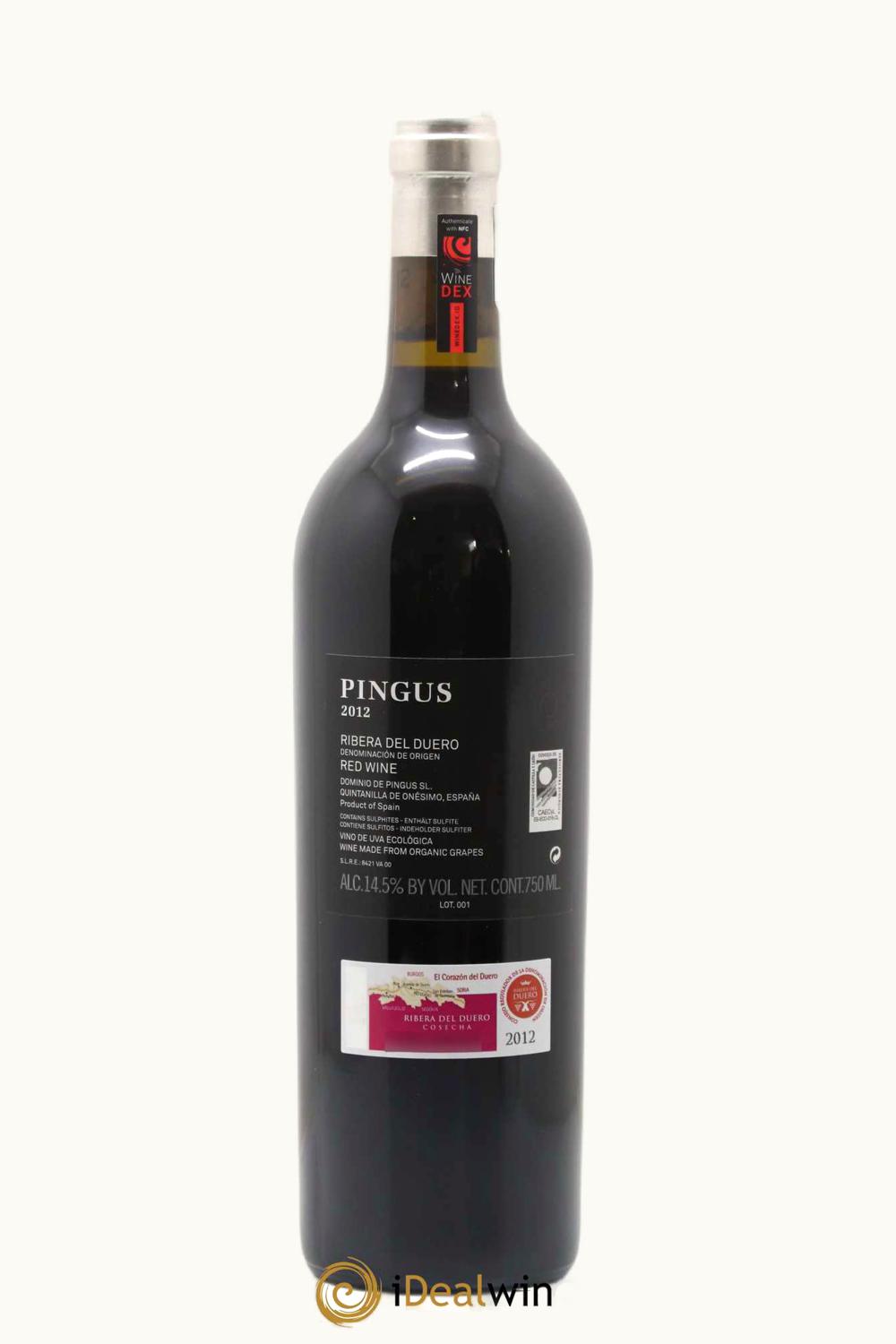 Domaine de Pingus Ribera del Duero, 2012