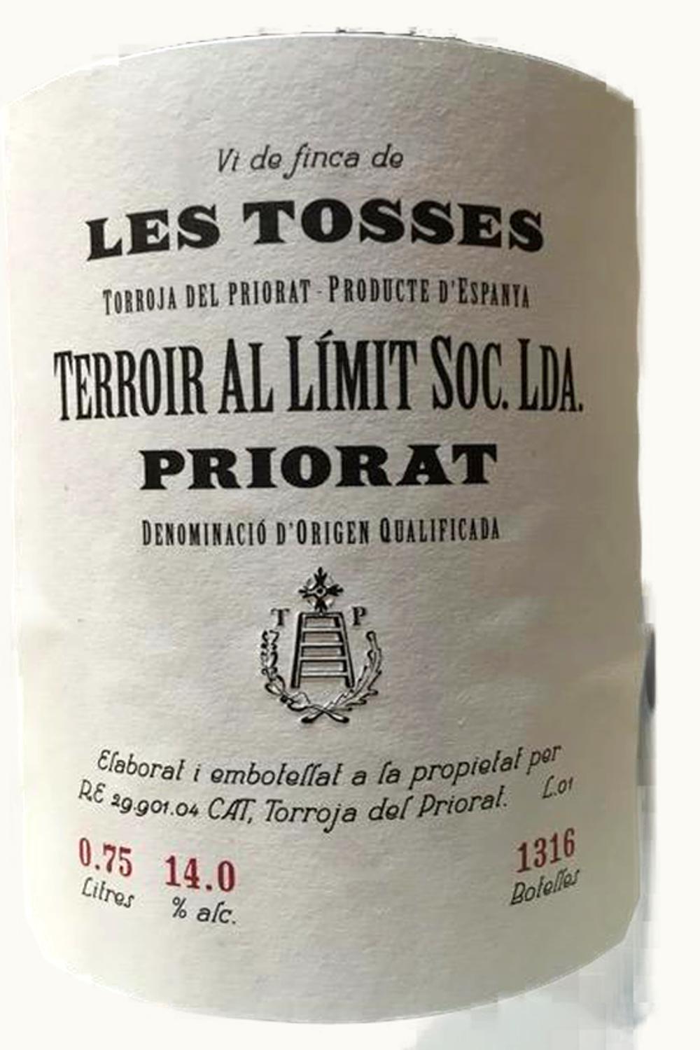 Terroir Al Límit Soc Les Tosses, 2012